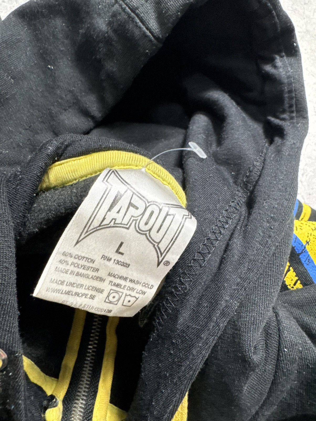Tapout Tapout Sweden Full Zip Hoodie Big Logo Black Size L Size US L / EU 52-54 / 3 - 5 Thumbnail