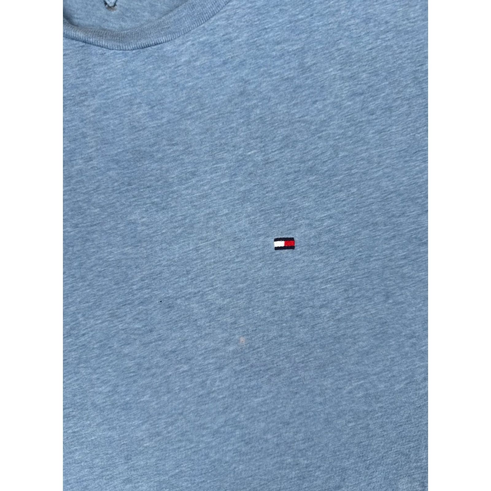 Tommy Hilfiger Tommy Hilfiger Shirt Adult Large Blue 100% Cotton Crew Neck Short Sleeve Size US L / EU 52-54 / 3 - 6 Thumbnail