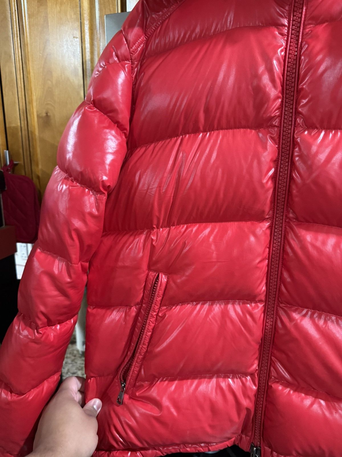 Moncler Moncler Maya Red Jacket Size XL / 4 Size US XL / EU 56 / 4 - 4 Thumbnail