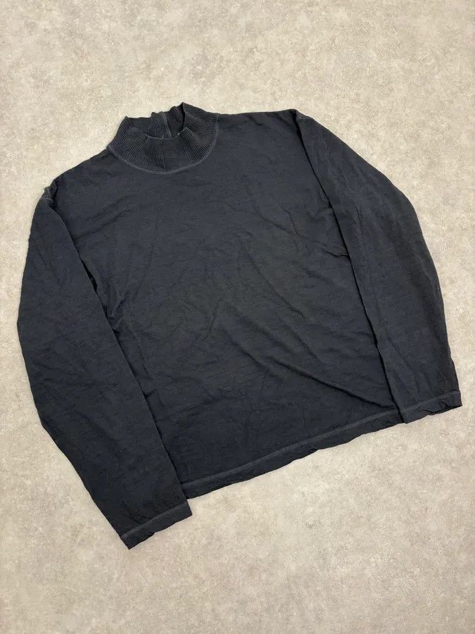 Issey Miyake 2000s Issey Miyake Steve Job Anthracite Black Turtleneck Sweater Size US S / EU 44-46 / 1 - 4 Thumbnail