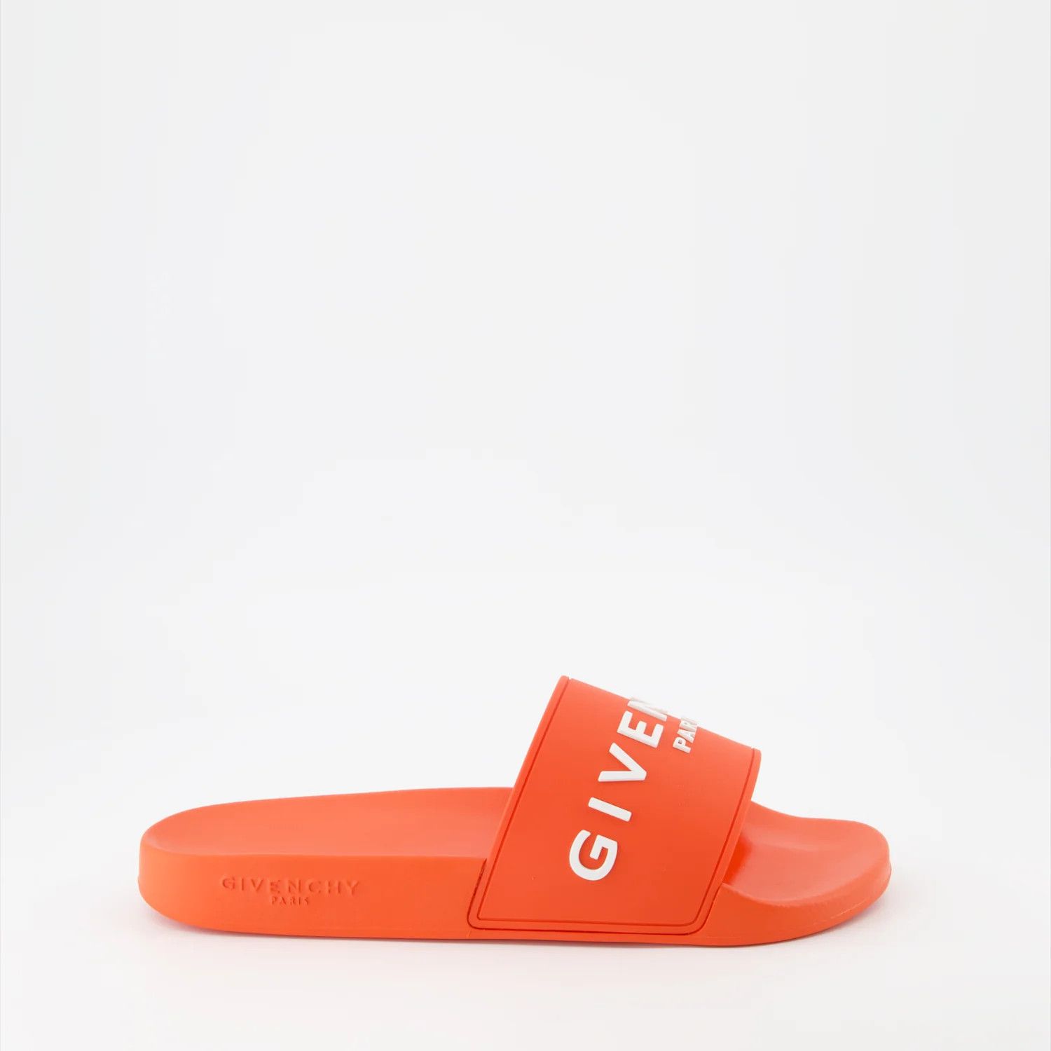 Givenchy o1srvl11e0625 Logo Slides Sandals in Orange Size US 8 / EU 41 - 1 Thumbnail