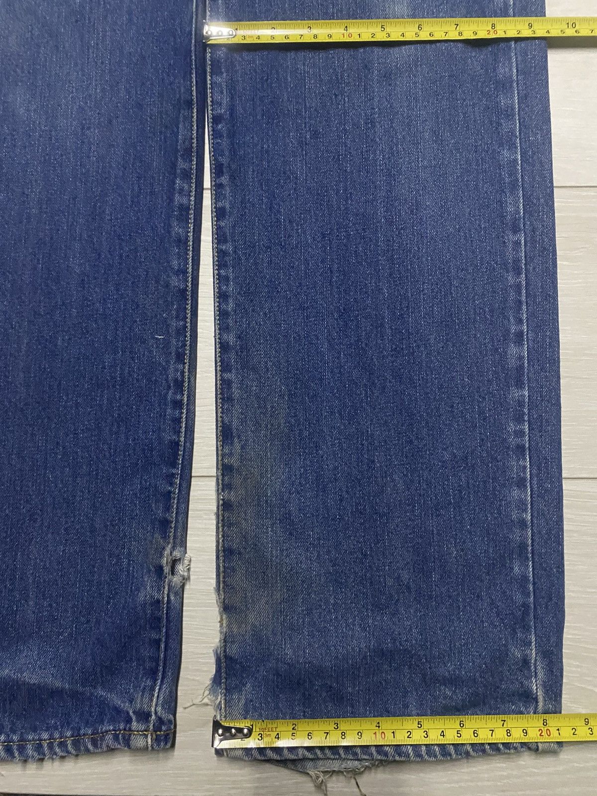 Undercover × Uniqlo Vintage Warehouse & co Mud Wash Distressed Loose Jeans Size US 33 - 16 Thumbnail