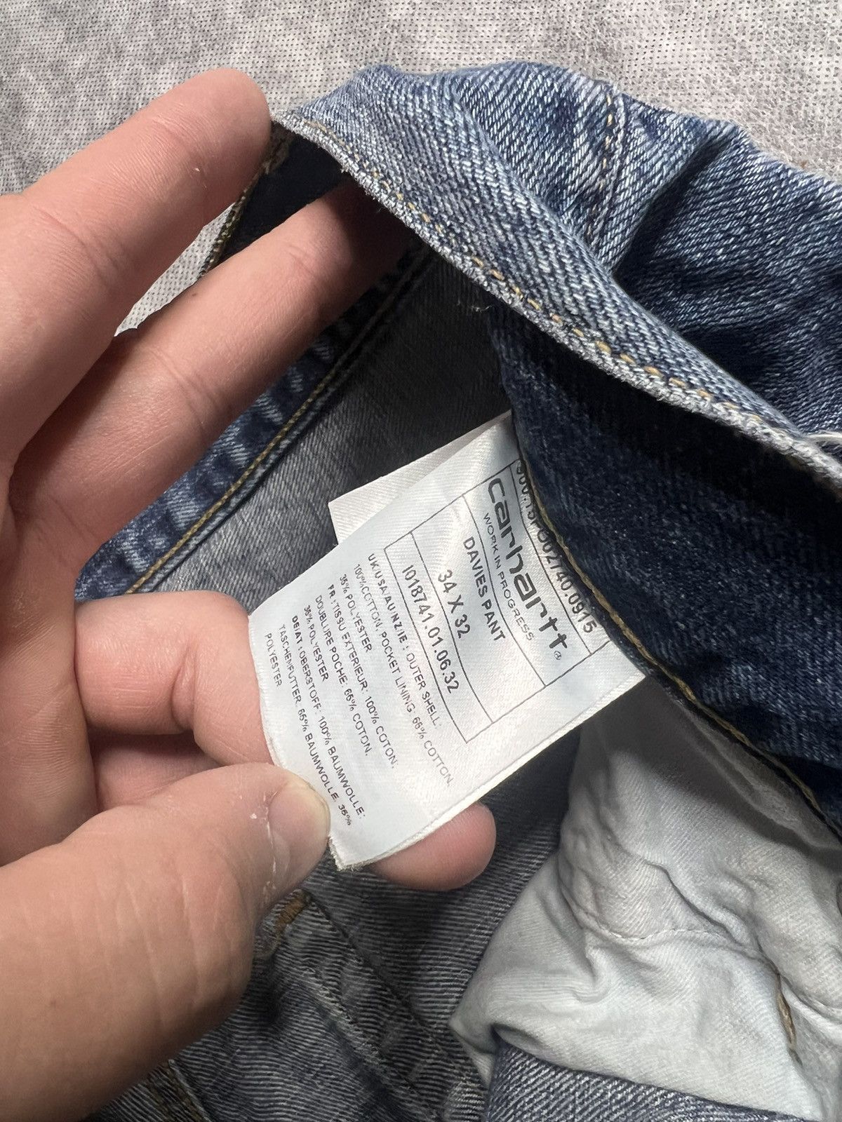 Carhartt Vintage Carhartt Daviwes Denim Pants Jeans Size US 34 / EU 50 - 8 Thumbnail