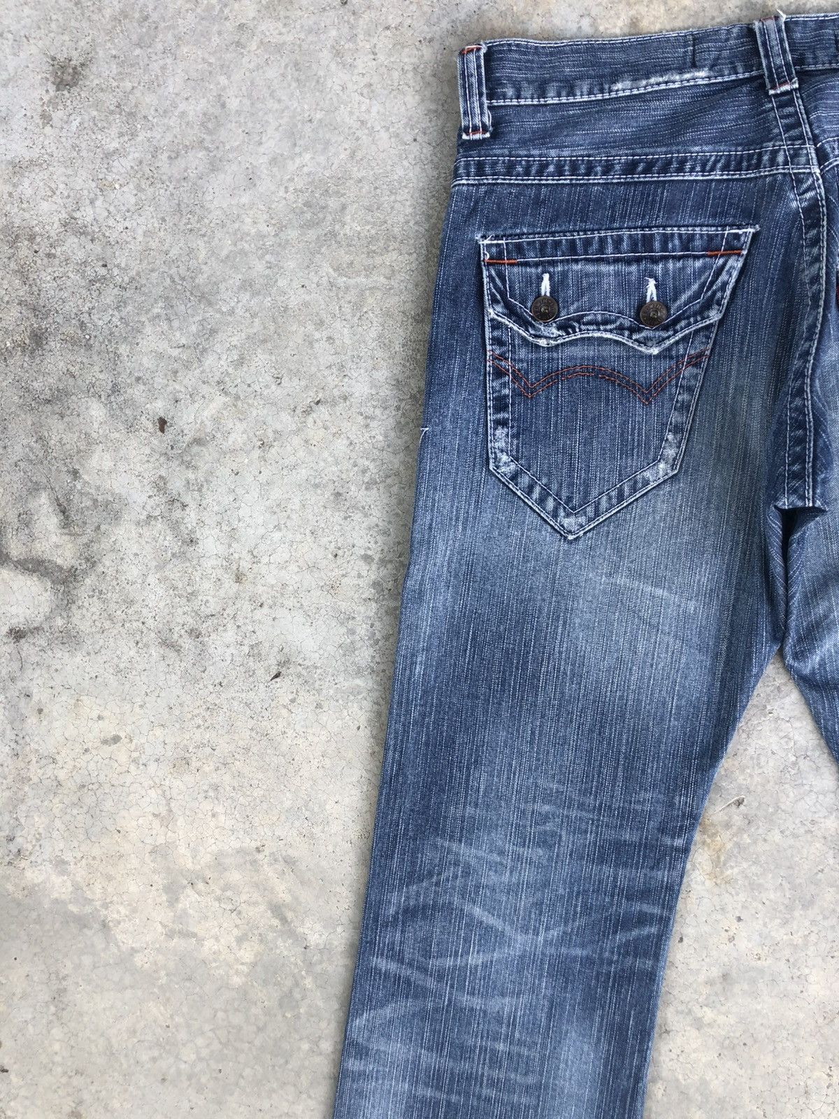 Who Decides War Edwin XV Flared Jeans Bootcut Distressed Jeans Size US 33 - 9 Thumbnail