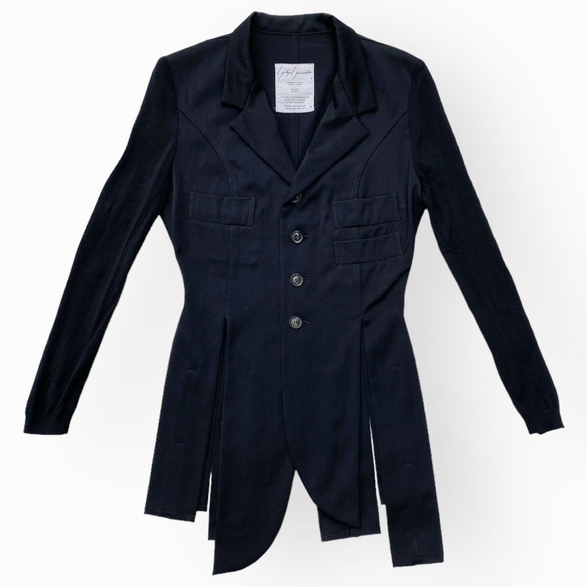 Vintage × Yohji Yamamoto Vintage 80’s Yohji Yamamoto “Carwash” Blazer Size M / US 6-8 / IT 42-44 - 1 Thumbnail