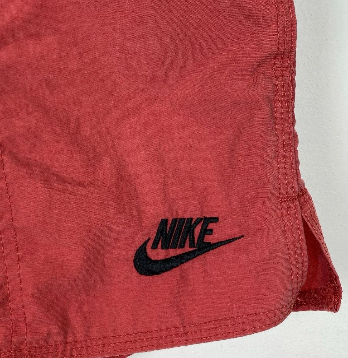 Nike Vintage Nike Shorts Size S Sportswear Red Nylon Top Beach Size US 30 / EU 46 - 2 Thumbnail