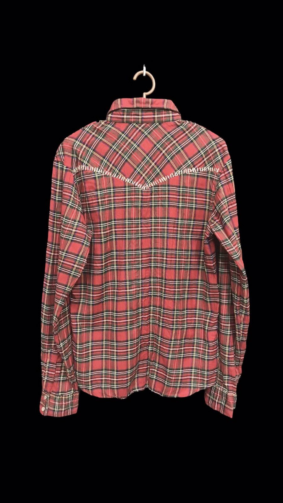 Japanese Brand A TWIN CO Plaid Westerner Street Punk Shirt Size US S / EU 44-46 / 1 - 2 Thumbnail