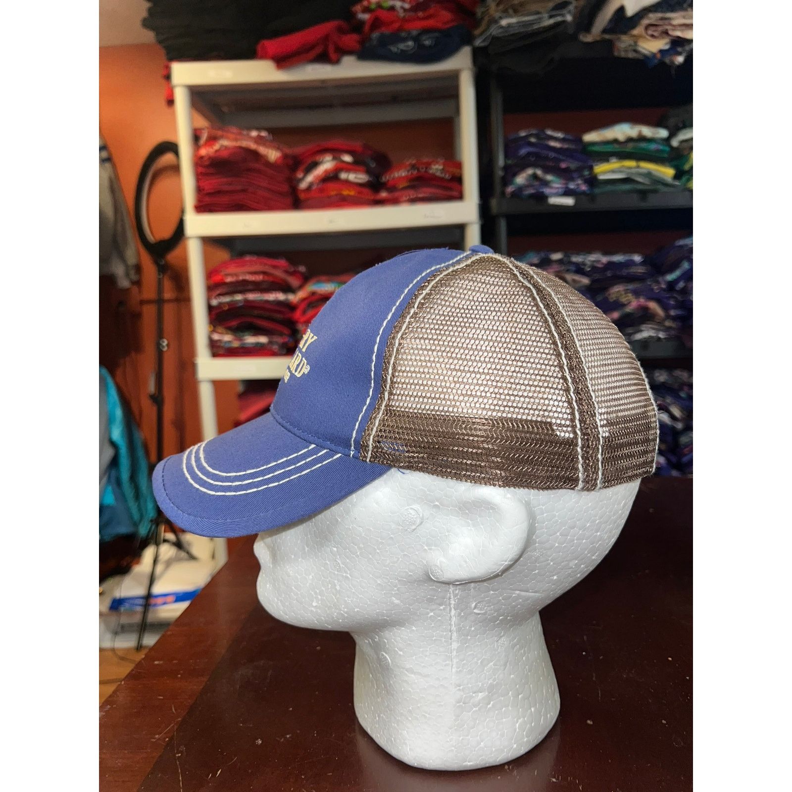Vintage Angry Orchard Hat Hard Cider Blue Brown Cap Headwear Size ONE SIZE - 3 Thumbnail