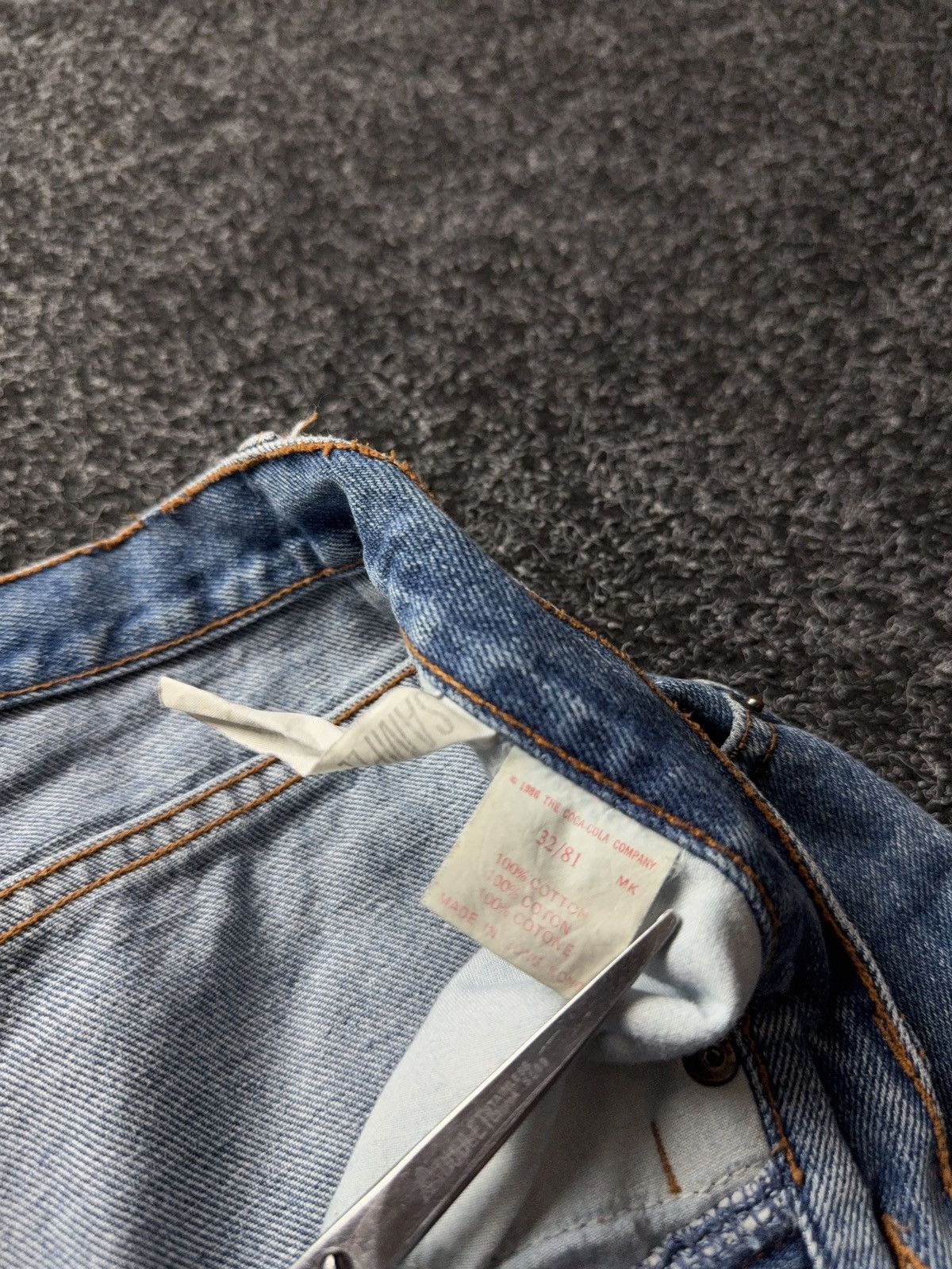Coca Cola Vintage Retro USA Brand Coca Cola Jeans Straight Denim Y2K Size US 31 - 12 Thumbnail