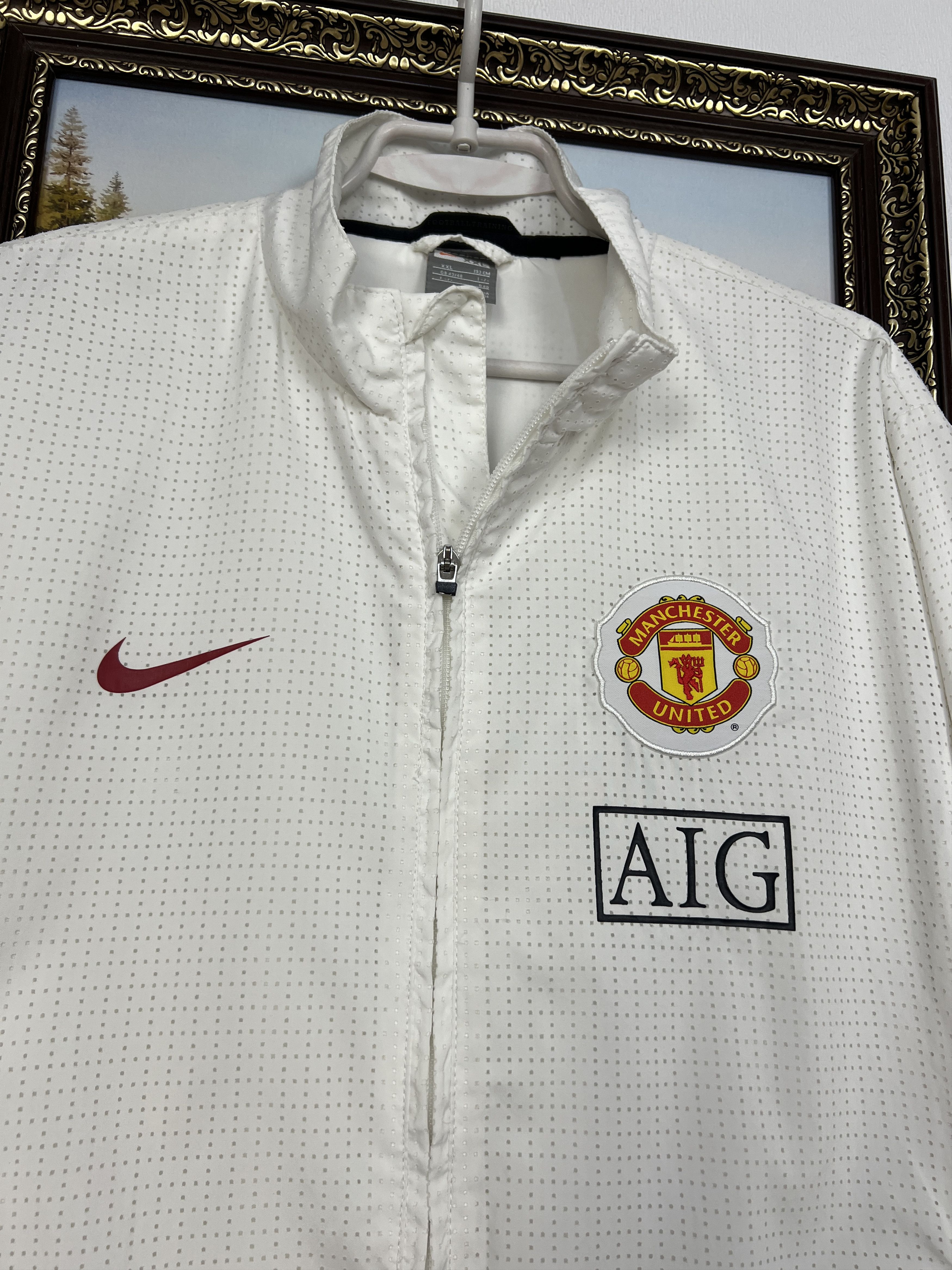 Nike Vintage Manchester United Football Jacket Soccer Track Top Size US XXL / EU 58 / 5 - 3 Thumbnail