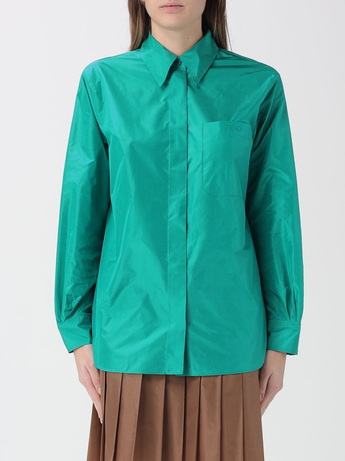 Fendi Shirt Woman Gnawed Blue