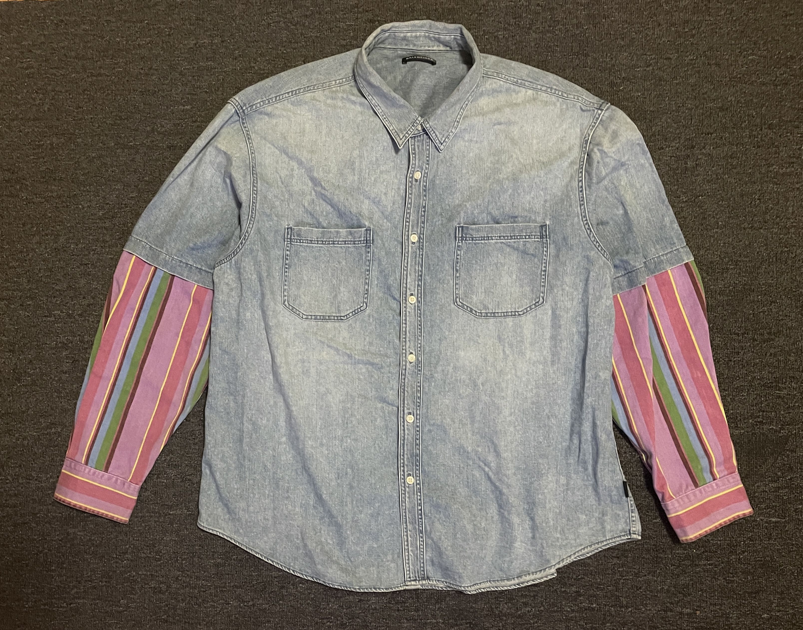 Balenciaga Balenciaga Denim Oversize Shirt Size 43 Like XL | Grailed