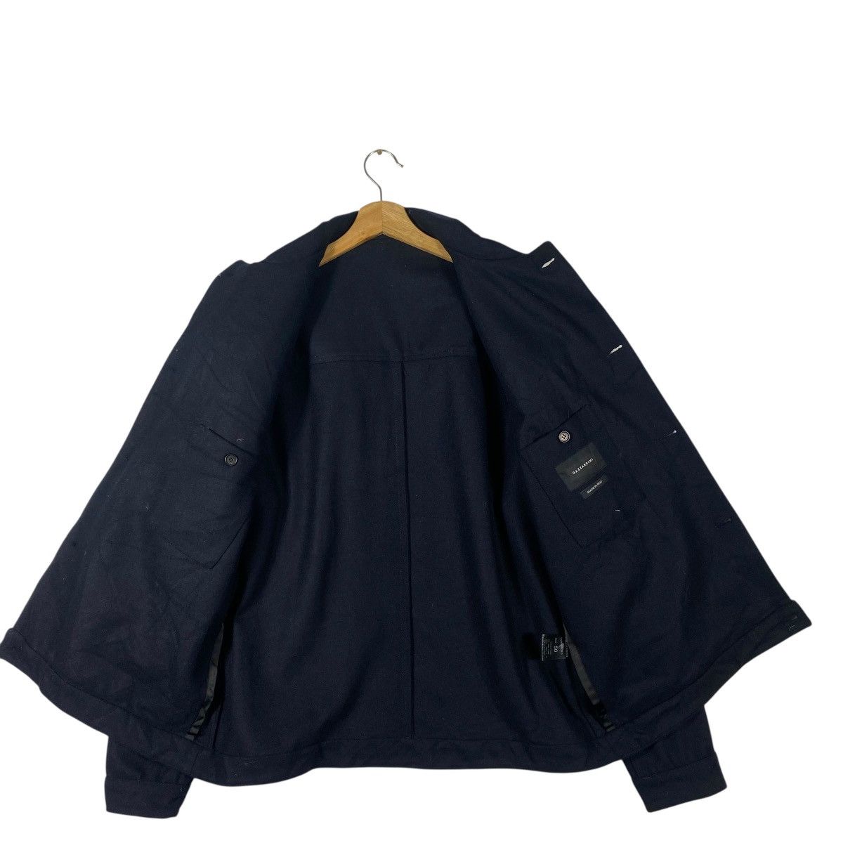 Designer Gazzarrini Wool Boxy Short Coat Button Jacket Size 50 Size US M / EU 48-50 / 2 - 5 Thumbnail