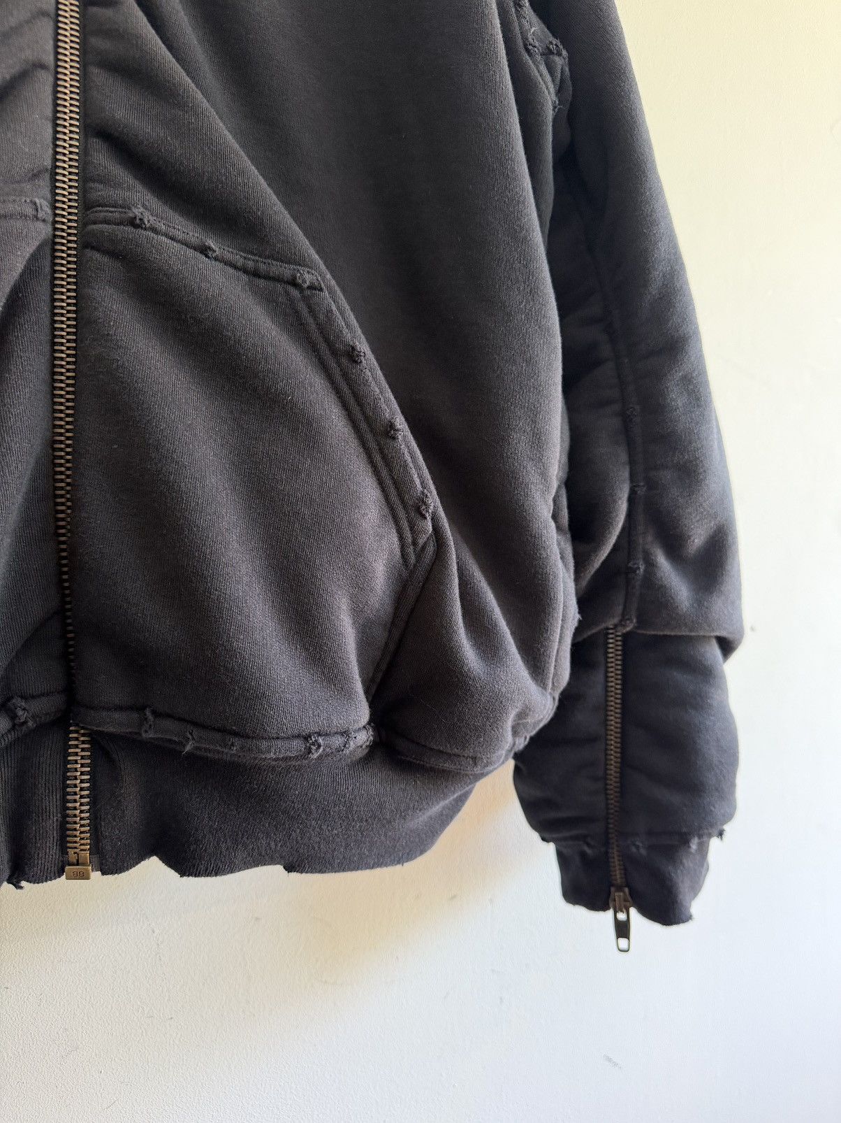 Balenciaga Winter 22 Bomber Zip Up Hoodie Jacket (M) Size US M / EU 48-50 / 2 - 4 Thumbnail