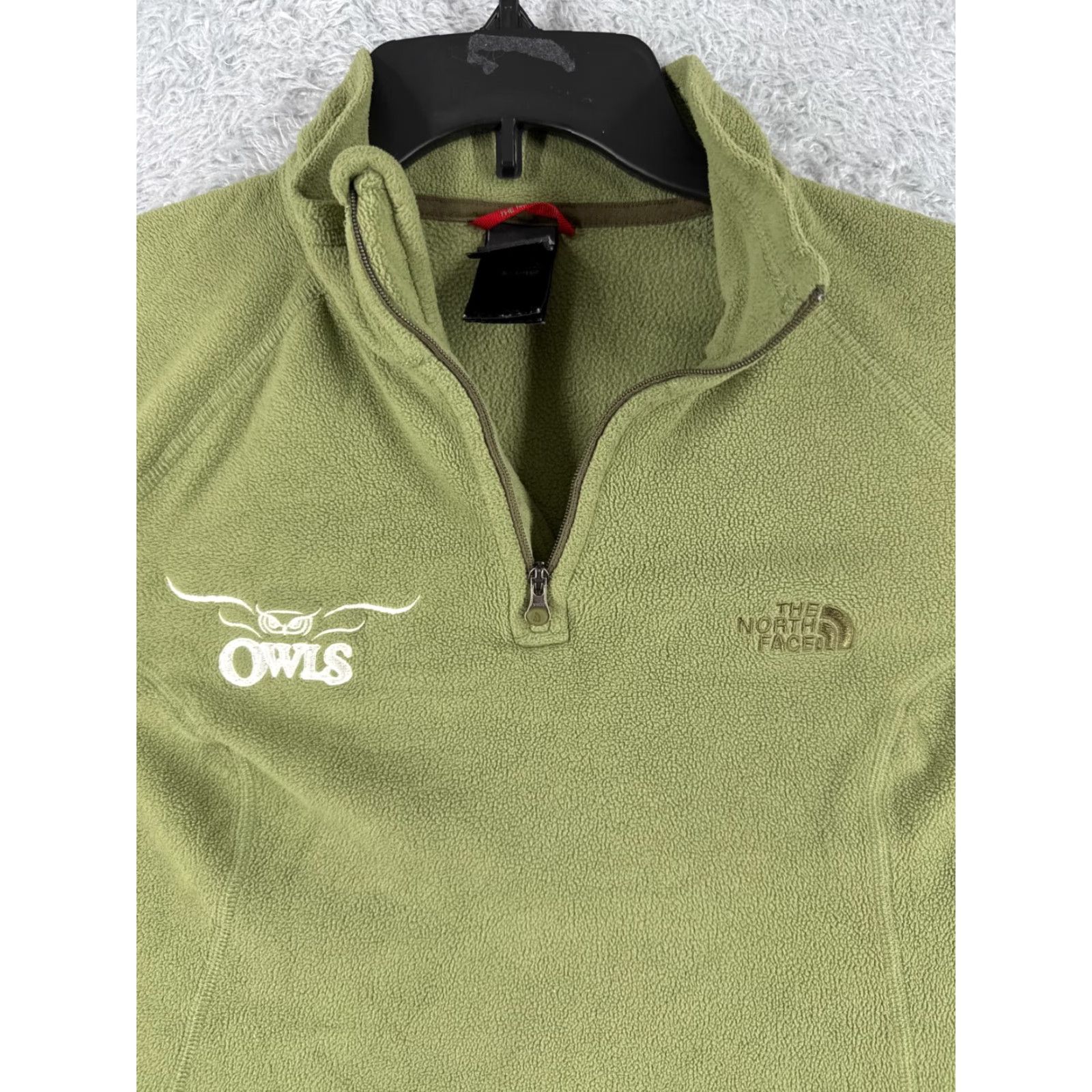 The North Face The North Face Sweater Womens Medium Green 1/4 Zip Pullover Polyester Fleece Size M / US 6-8 / IT 42-44 - 6 Thumbnail
