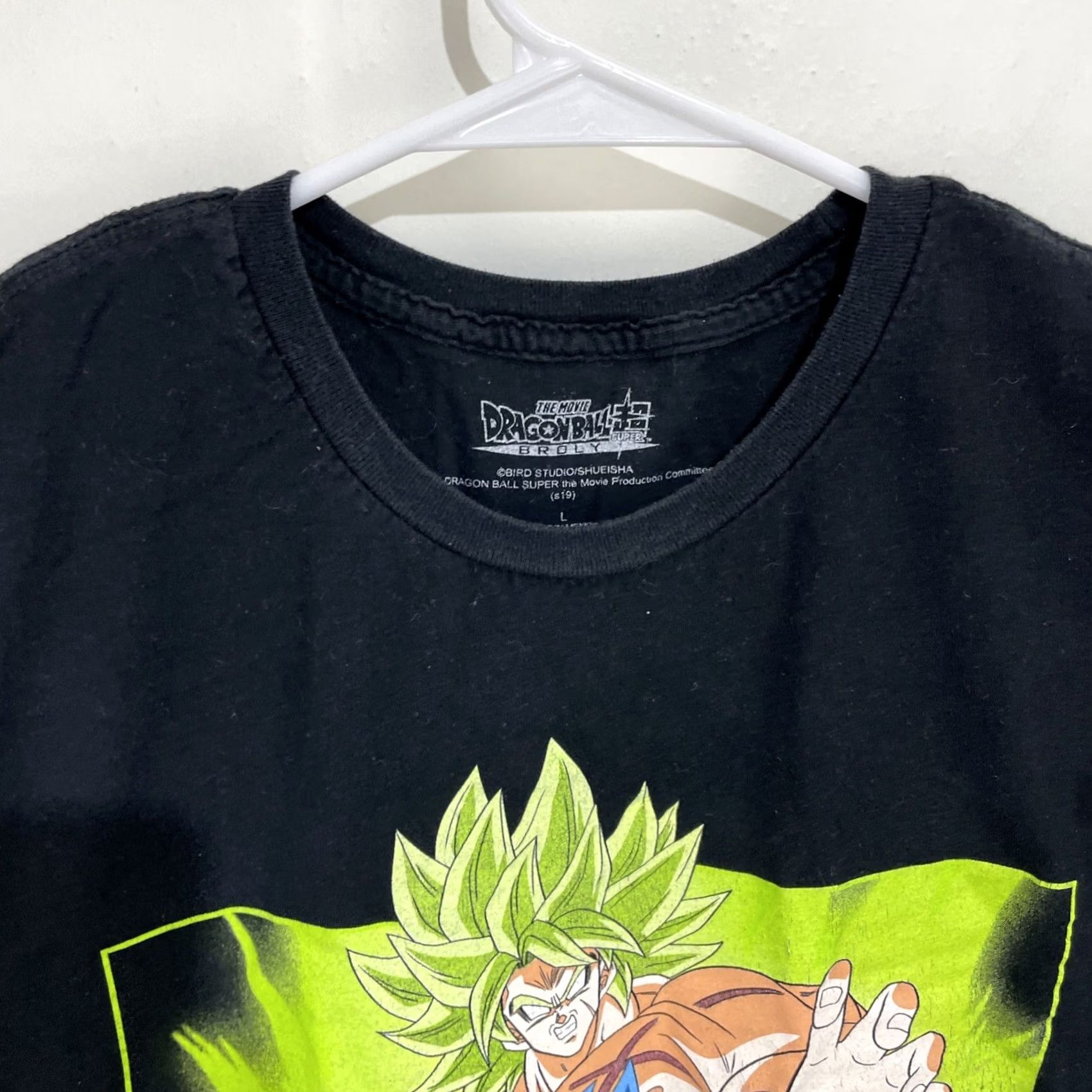 Vintage Dragon Ball Z Super T Shirt Mens Large L Black Short Sleeve Broly The Movie Shirt Anime American Childrens? Size US L / EU 52-54 / 3 - 3 Thumbnail