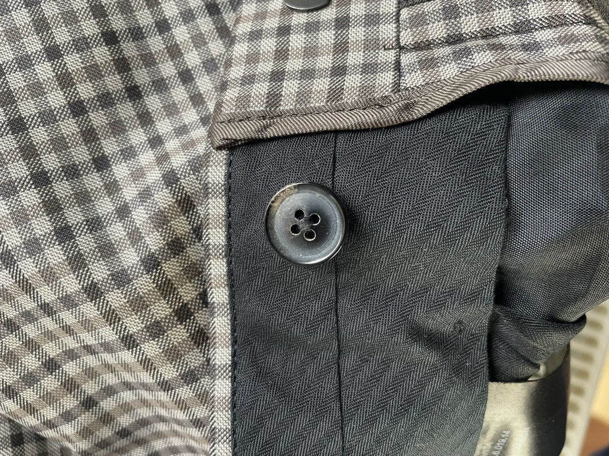 Reiss Reiss Vallarta Gingham Check Slim Pants In Mid Brown 34 inch Size 48R - 9 Thumbnail