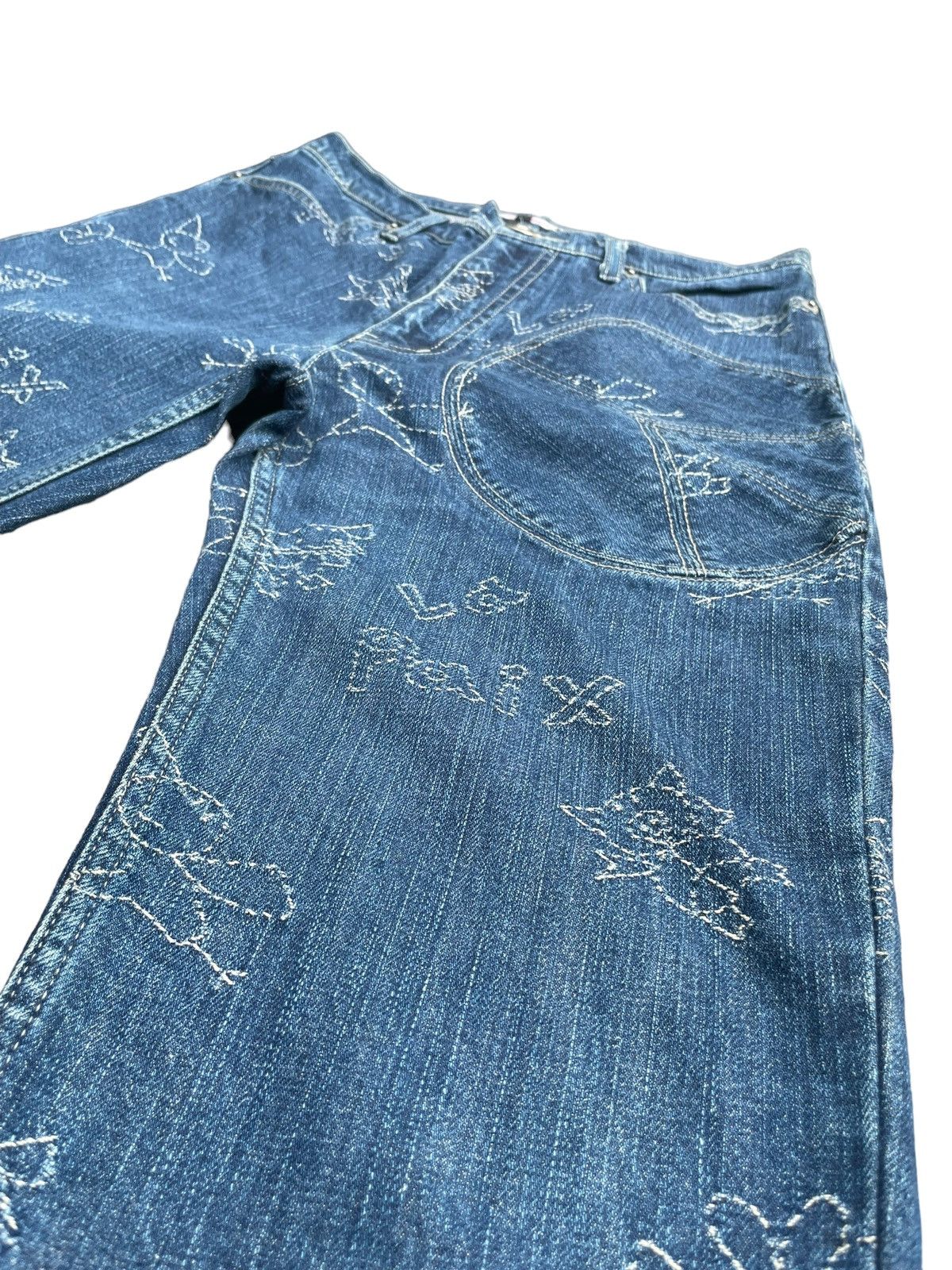 Japanese Brand Olleborebla Custom Stitching Denim Size 28" / US 6 / IT 42 - 4 Thumbnail