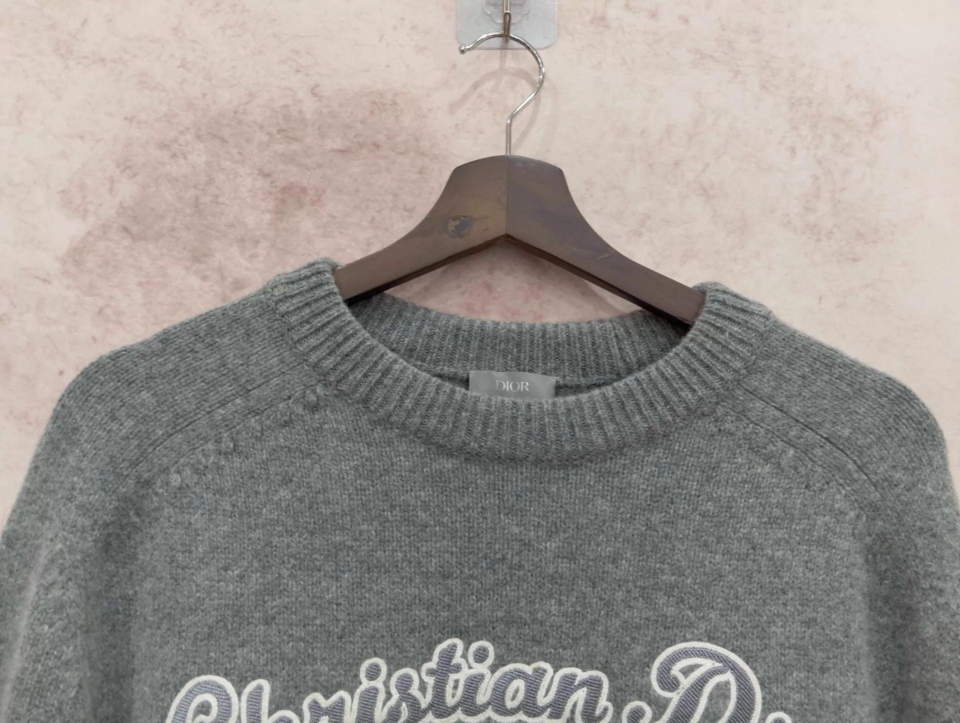 Dior DIOR Logo Embroidered Wool Long-Sleeve Sweater XL Size XL / US 12-14 / IT 48-50 - 3 Thumbnail