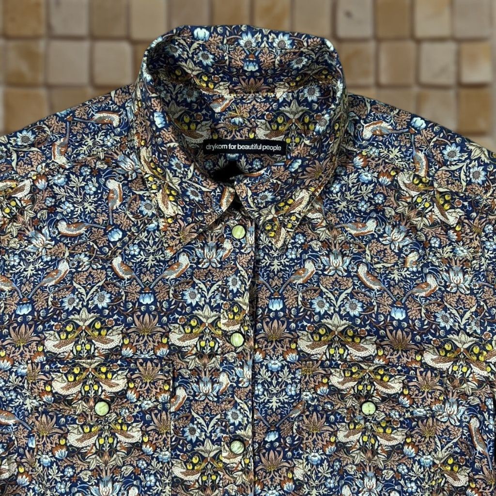 DRYKORN Drykorn Floral Patterned Western Cowboy Style Popper Shirt Women's Medium Size M / US 6-8 / IT 42-44 - 1 Thumbnail