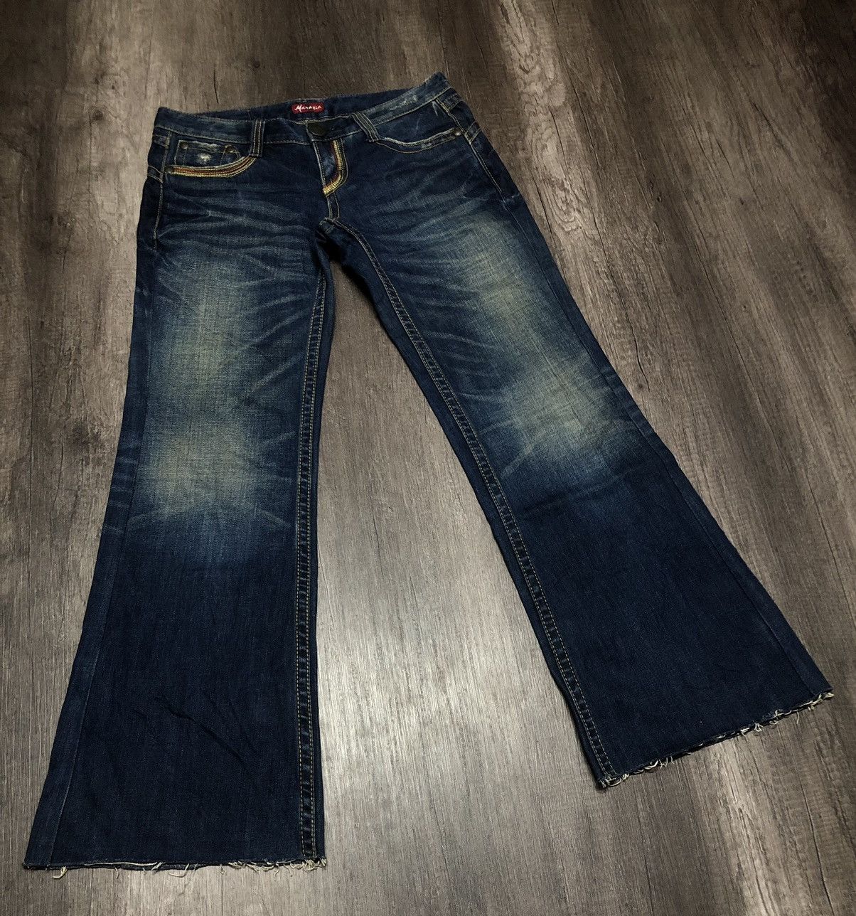 Hysteric Glamour × Japanese Brand WILD JEANS MARAXIA FLARE DISTRESSED DENIM Size 30" / US 8 / IT 44 - 20 Thumbnail