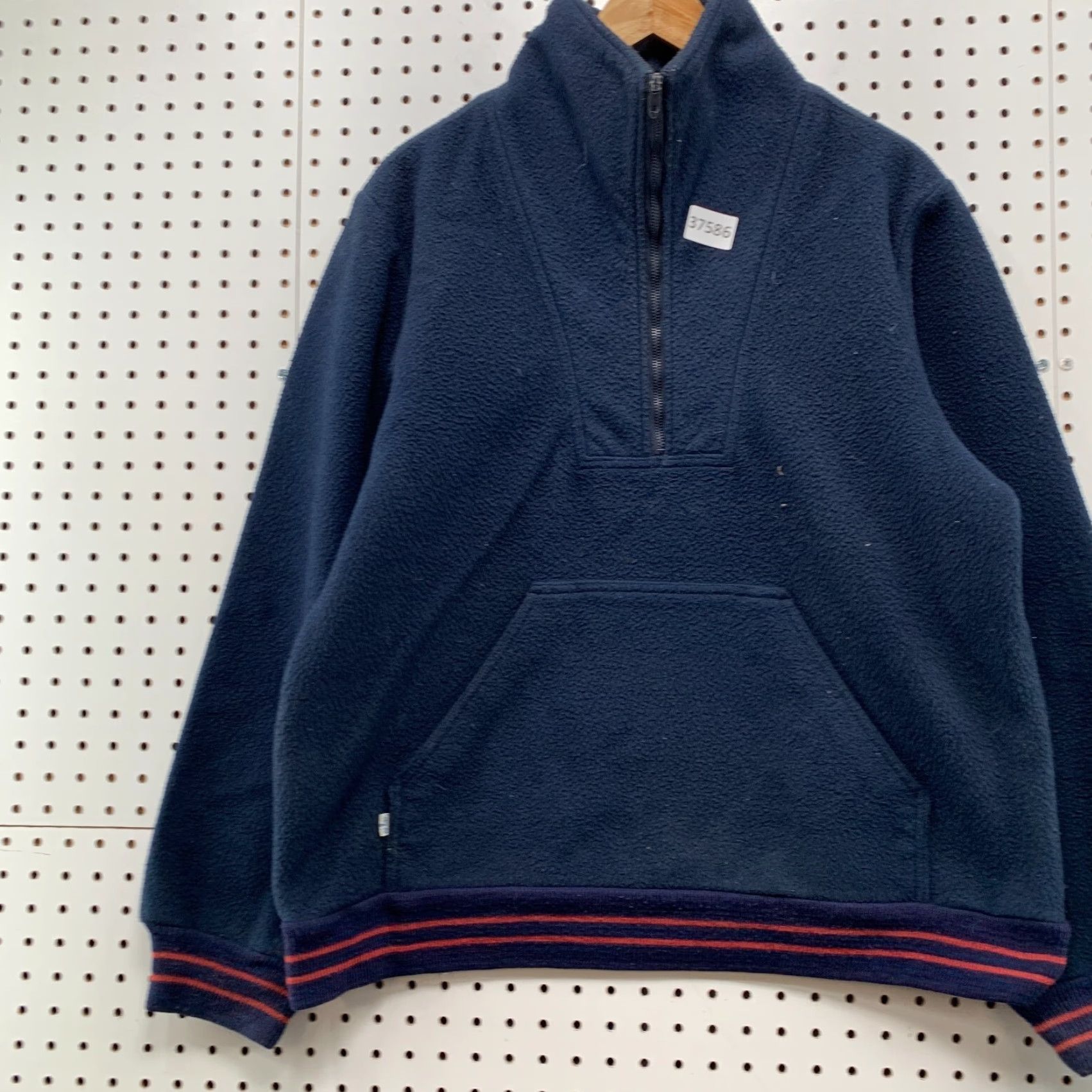 Levi's VINTAGE Levi's Fleece Sherpa 1/4 Zip Pullover Mens Large Blue DeepPile USA Sweater 70s 80s USA Mens Large Blue DeepPile 1/4 Zip Fleece Sherpa Levi's Size US L / EU 52-54 / 3 - 3 Thumbnail