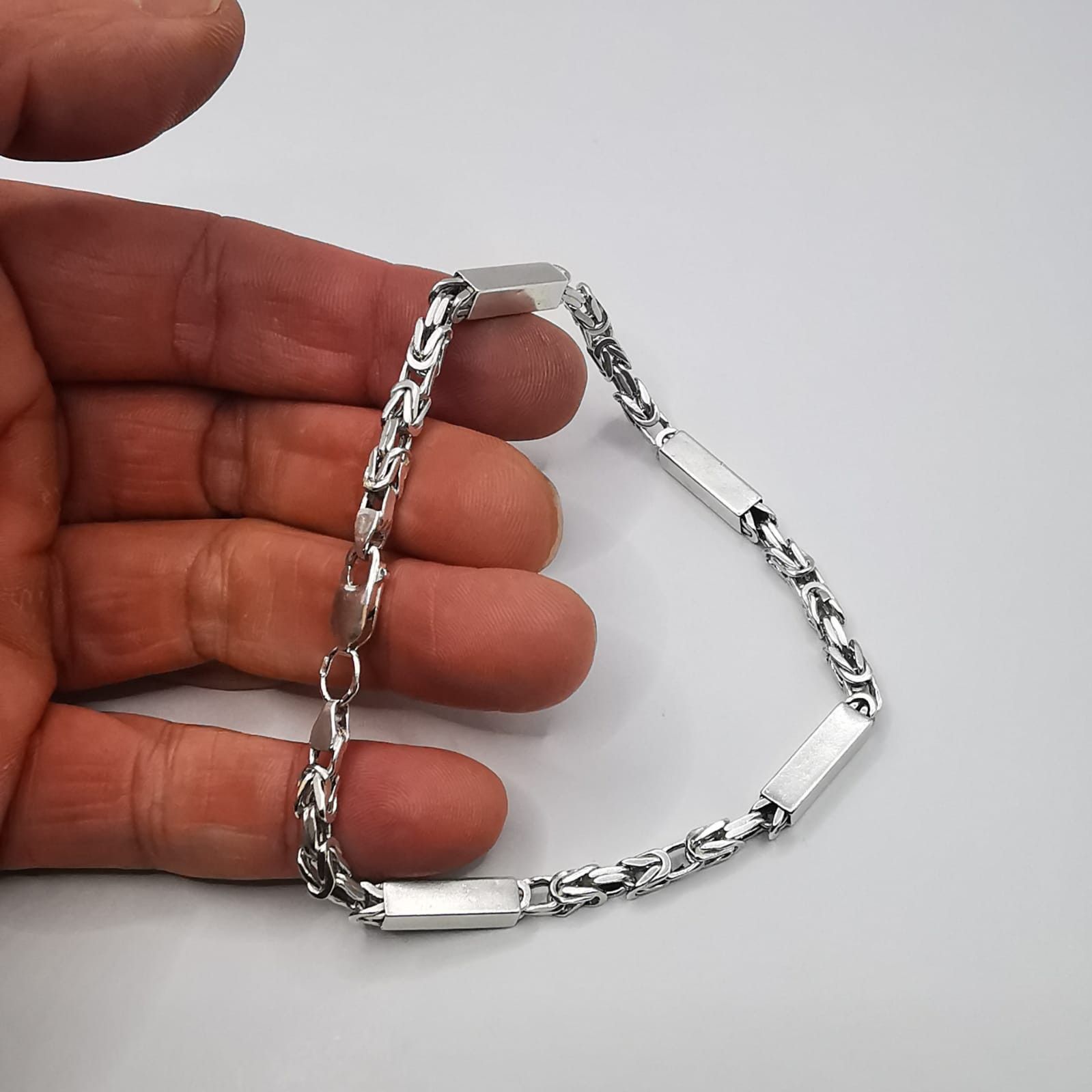 Sterling Silver Vintage Bracelet Jewelry,925 Sterling Silver 21,35g Size ONE SIZE - 3 Thumbnail