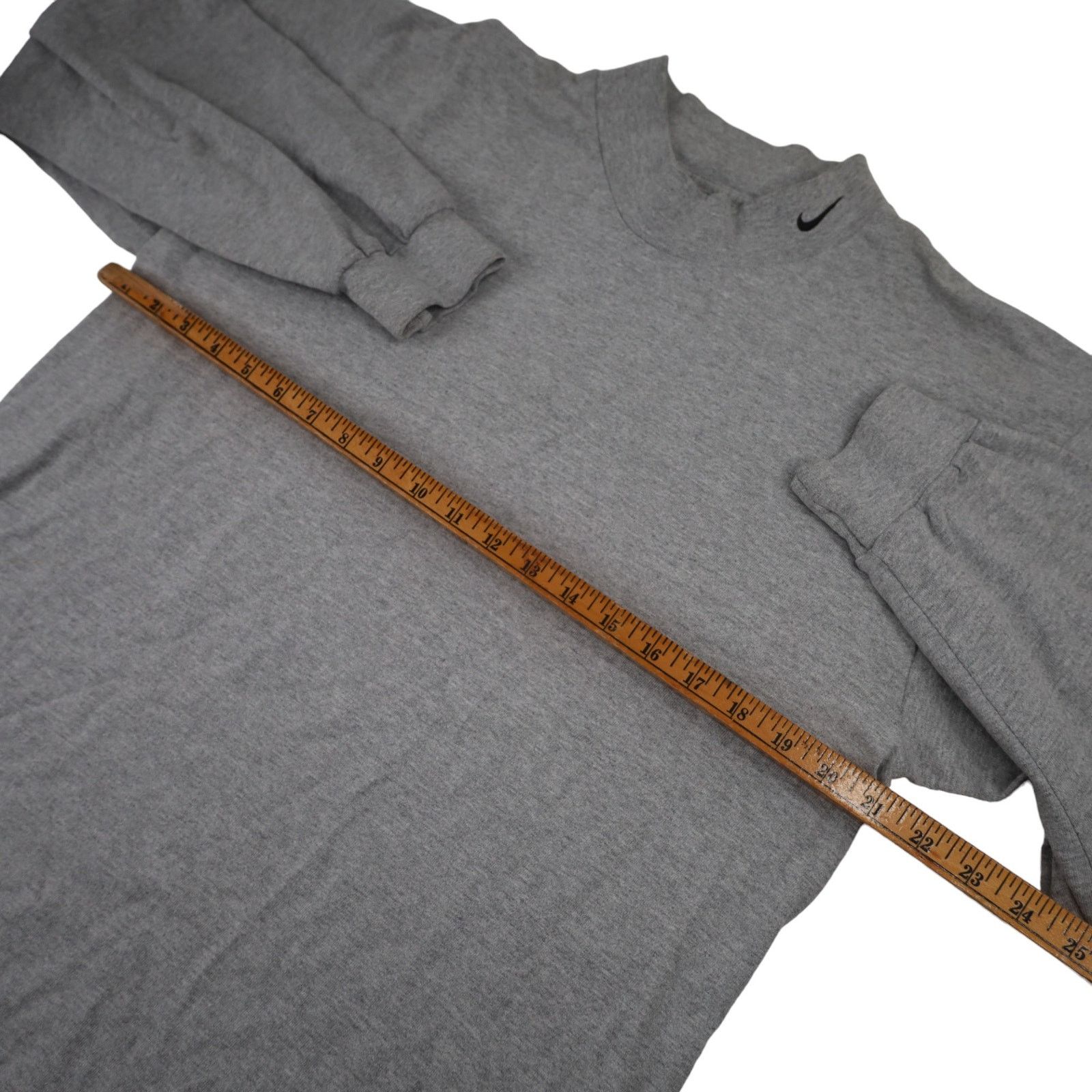 Nike × Vintage Vintage Nike Mini Swoosh Moc Neck Long Sleeve T Shirt Size US L / EU 52-54 / 3 - 6 Thumbnail