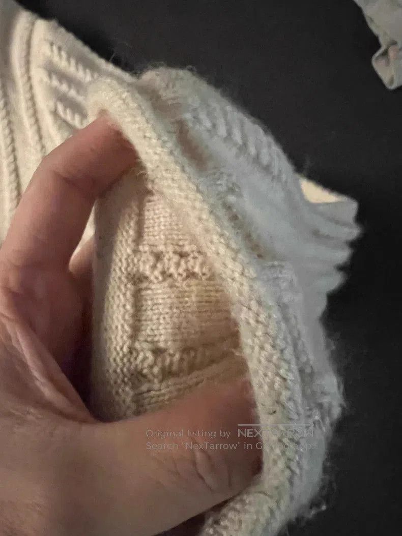 Yohji Yamamoto Yohji-Inspired Round Neck Cable Knit Sweater. Size US M / EU 48-50 / 2 - 8 Thumbnail