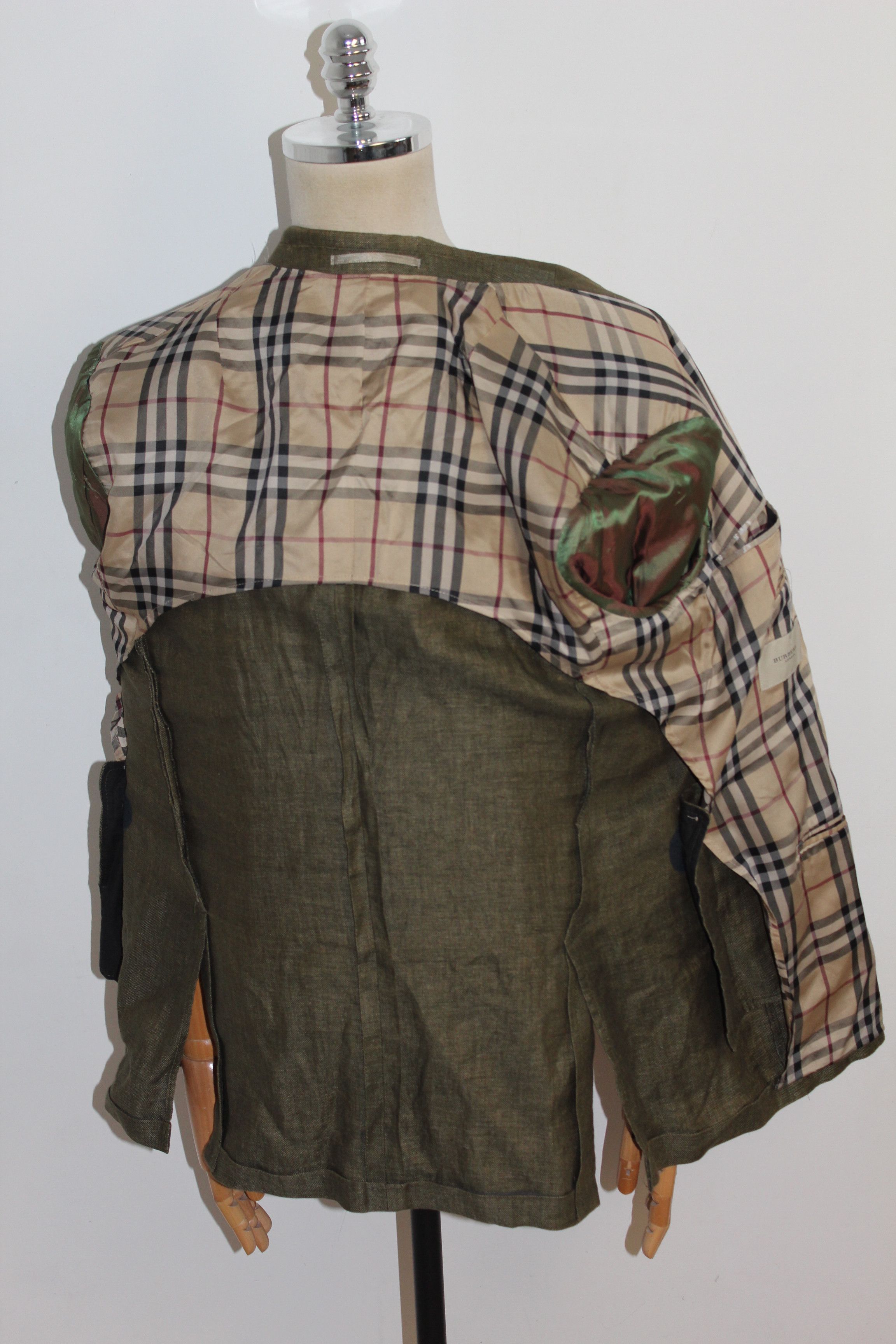 Burberry BURBERRY Linen Blazer Jacket Size US L / EU 52-54 / 3 - 4 Thumbnail