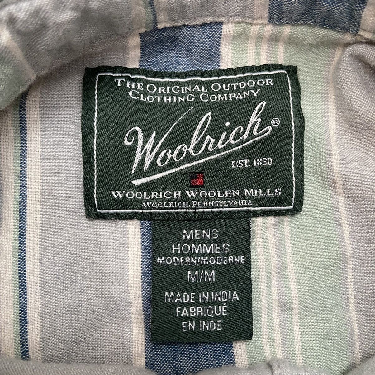 Woolrich Woolen Mills Woolrich Men’s Striped Button Up Shirt Size Medium Size US M / EU 48-50 / 2 - 7 Thumbnail
