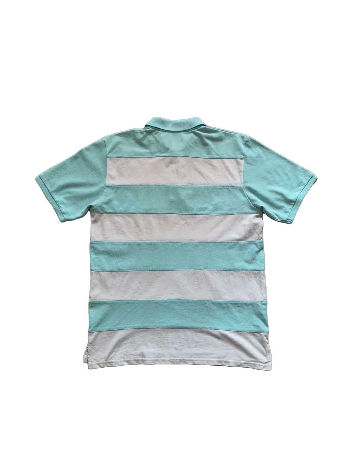 Saint Laurent Paris × Vintage × Yves Saint Laurent Yves Saint Laurent Vintage Men's White Mint Green Polo Size US L / EU 52-54 / 3 - 3 Thumbnail