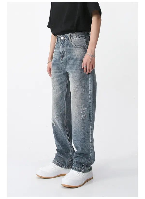 Japanese Brand Kinuka x Risa Vintage Washed Loose Straight Mid-Rise Jeans Size US 32 / EU 48 - 6 Thumbnail