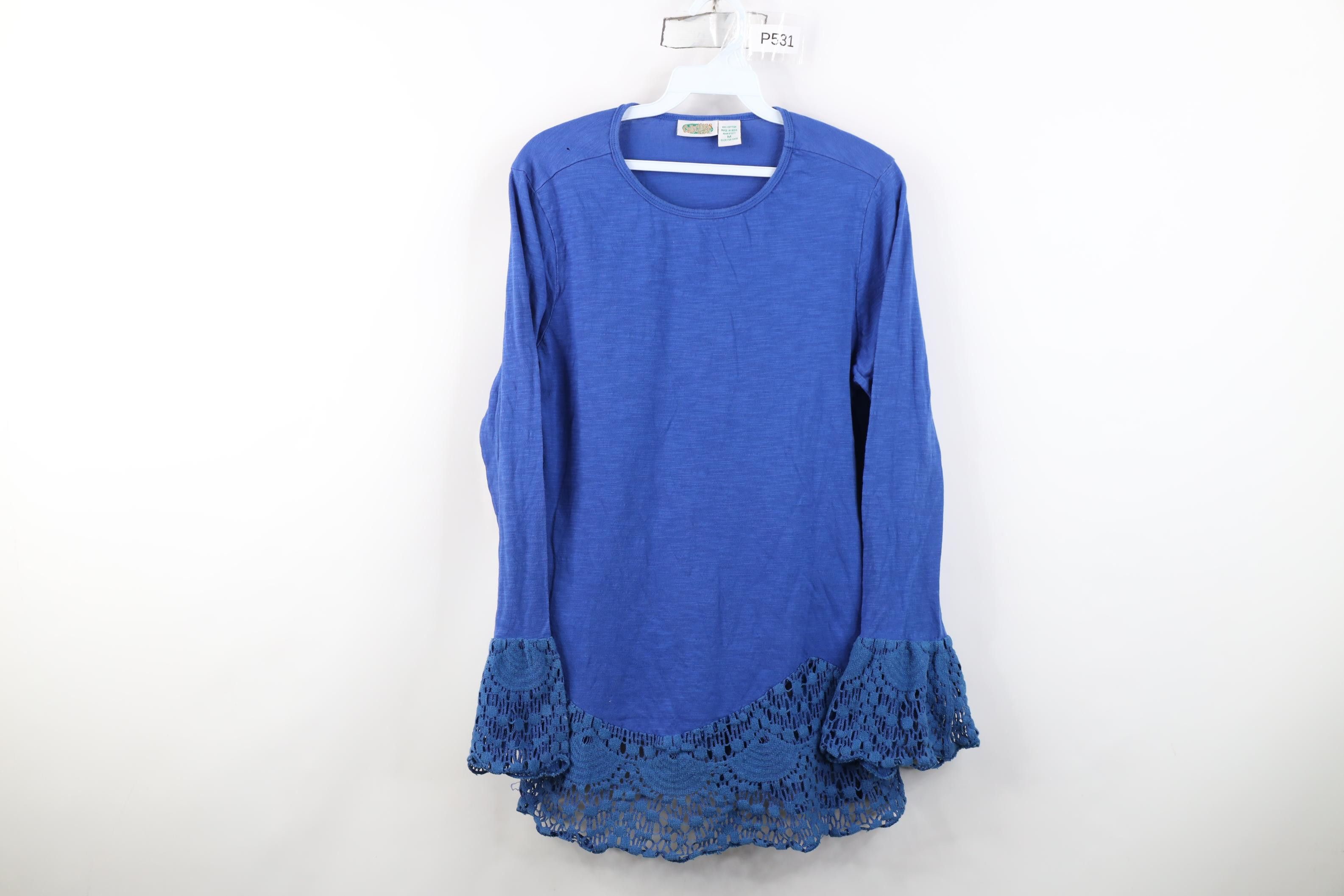 Vintage Vintage 90s Y2K Babydoll Flared Sleeve Fairy Tunic T-Shirt Size M / US 6-8 / IT 42-44 - 1 Thumbnail