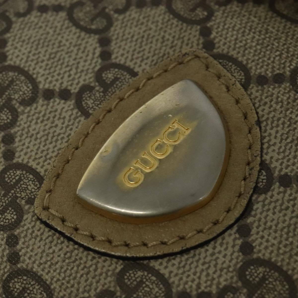 Gucci GUCCI GG Supreme Hand Bag Pvc Vintage Beige Gold Size ONE SIZE - 14 Thumbnail