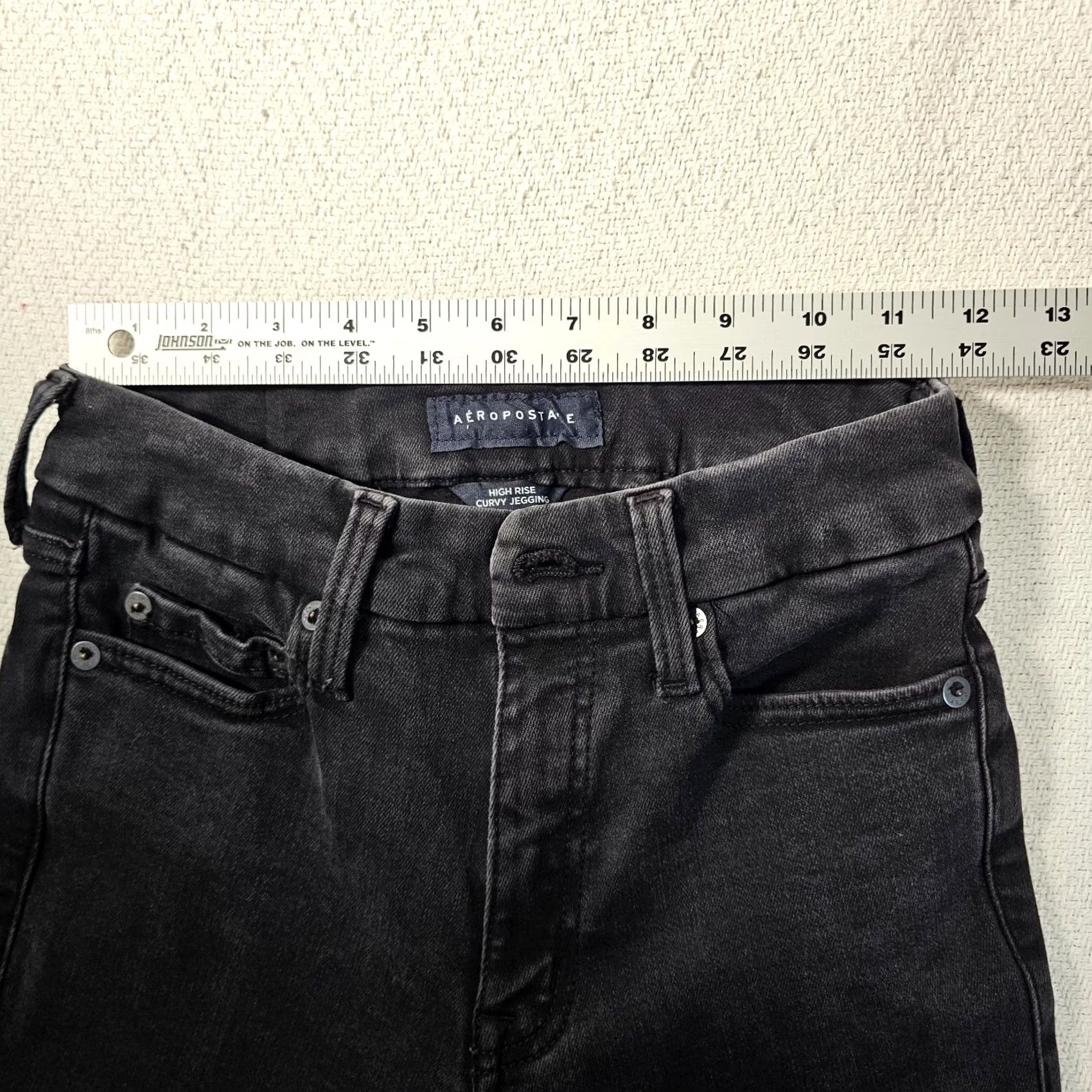 Vintage Aéropostale High Rise Curvy Jegging Jean Women's Size 2 Black 5-Pocket Stretch Size 26" / US 2 / IT 38 - 5 Thumbnail
