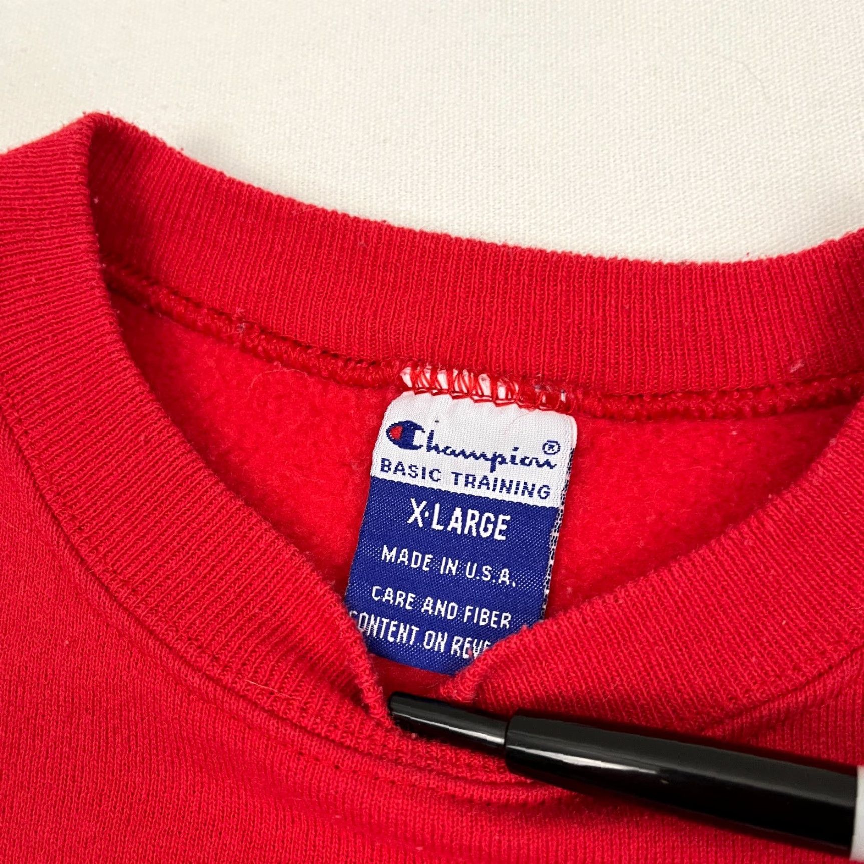 Champion VINTAGE VTG Wisconsin Badgers Sweatshirt Mens XL Red Champion Pullover Crew USA Y2K Size US XL / EU 56 / 4 - 4 Thumbnail