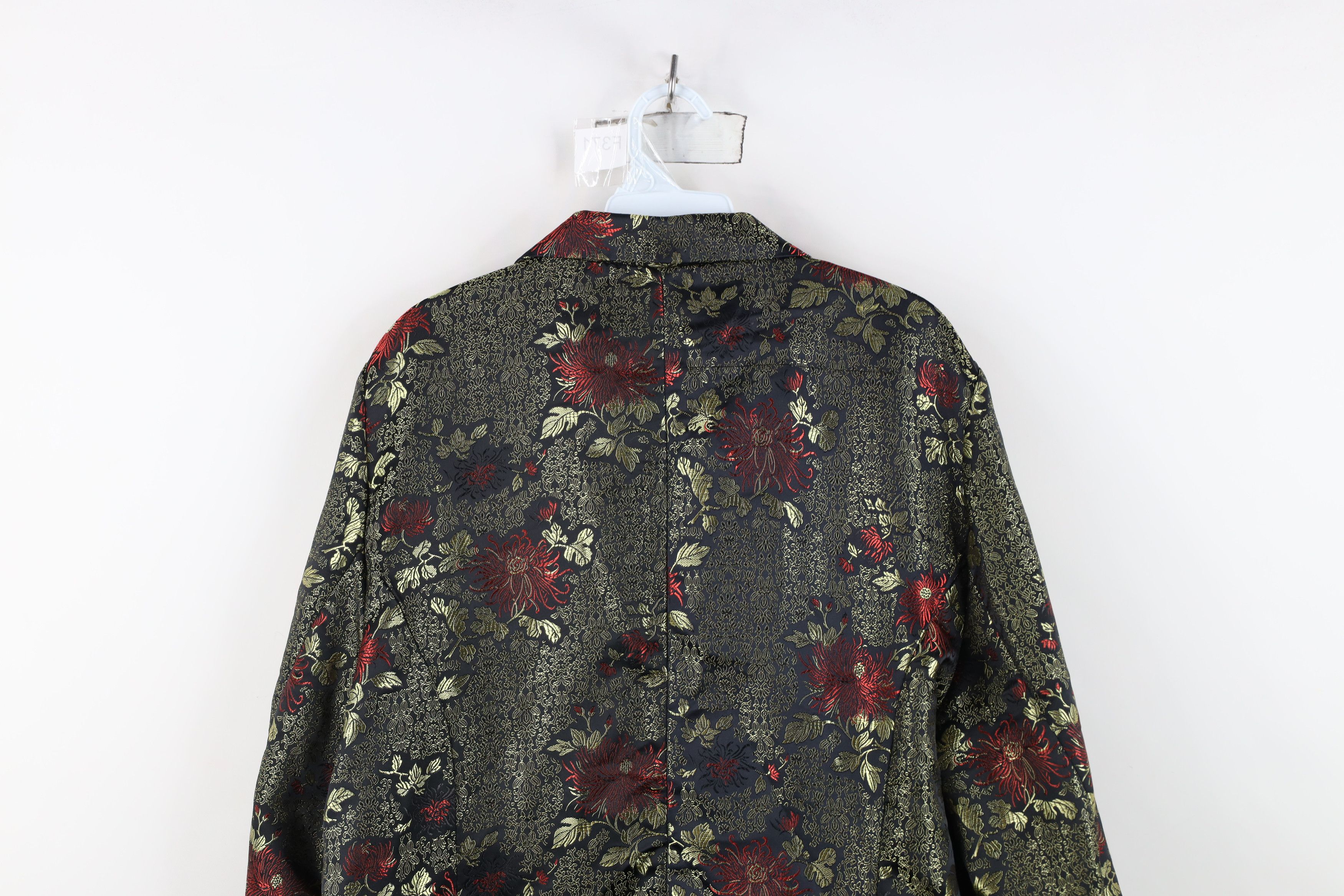 Vintage Vintage 90s Streetwear Flower Kimono Blazer Suit Jacket Size XL / US 12-14 / IT 48-50 - 13 Thumbnail