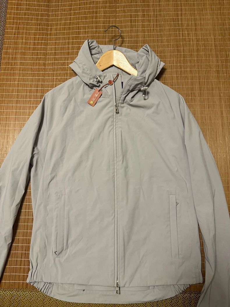 Loro Piana Loro Piana Men's Silver Gray Bomber Jacket Size US M / EU 48-50 / 2 - 1 Thumbnail