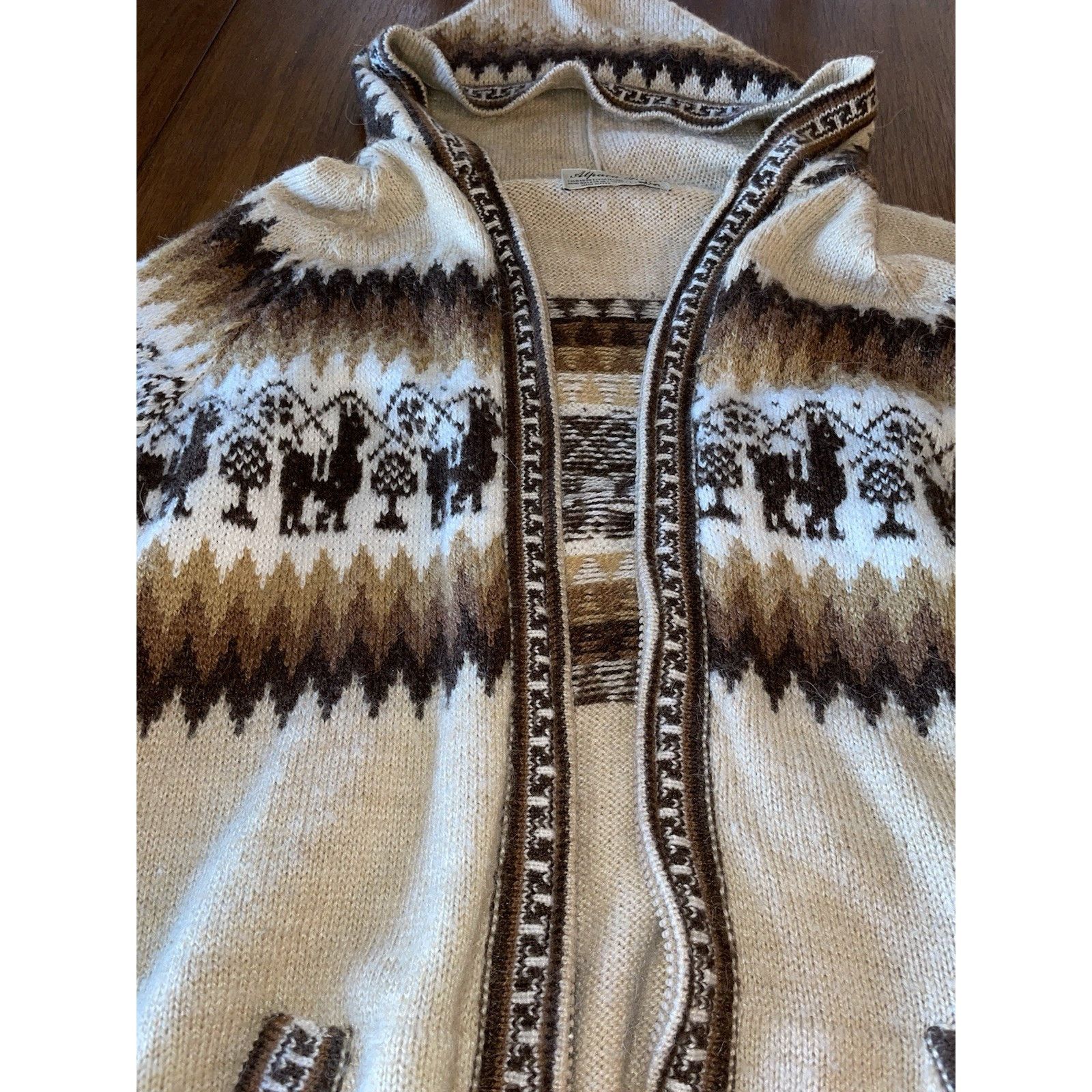 The Unbranded Brand Mens/Womens? Peruvian Alpaca Fina Wool Full Zip Size L Size L / US 10 / IT 46 - 3 Thumbnail