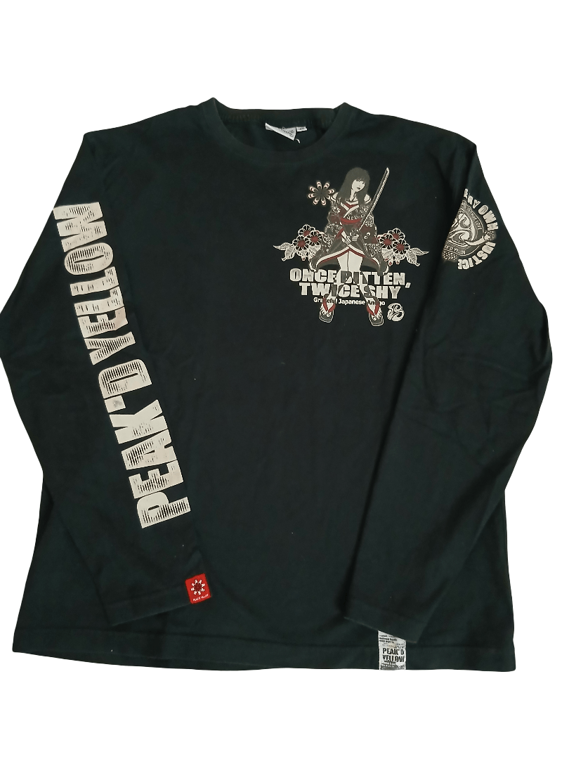 Other Peak'd Yellow Japanese Geisha Sukajan Longsleeves Shirt Size US L / EU 52-54 / 3 - 2 Thumbnail