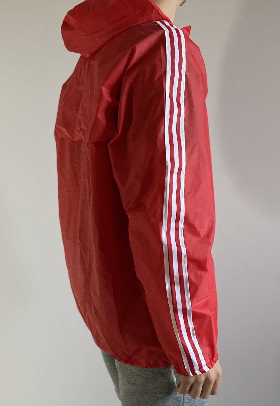 Adidas 70s Vintage Adidas Windbreaker Made France Rain Jacket Coat Size US L / EU 52-54 / 3 - 8 Thumbnail