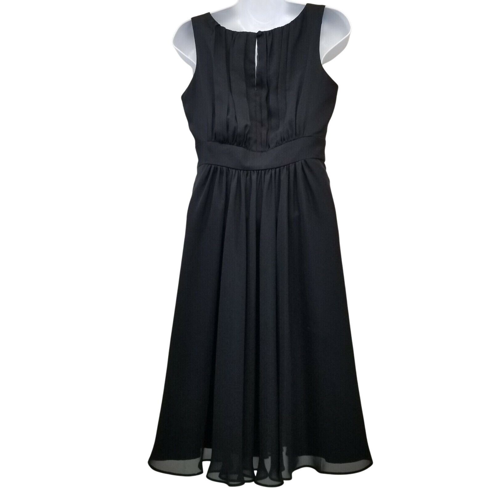 White House Black Market White House Black Market Dress 4 Black Sleeveless Smocked Ga Size S / US 4 / IT 40 - 5 Thumbnail