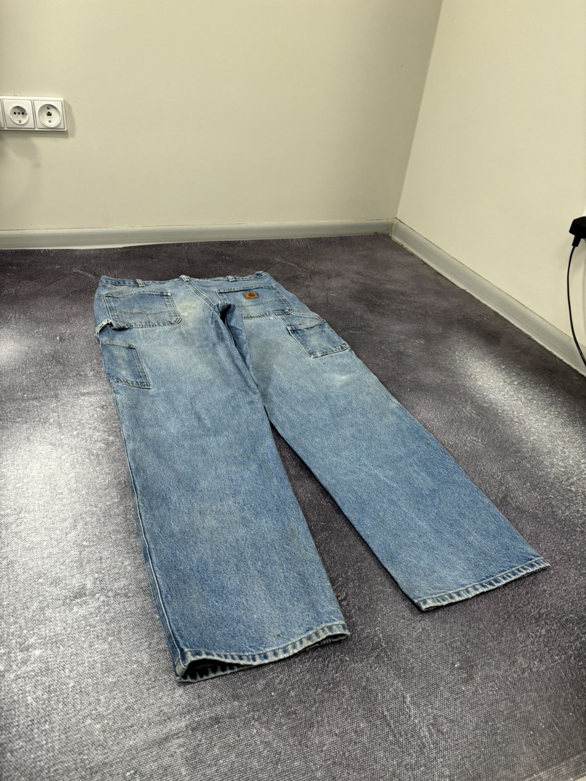 Carhartt Vintage Carhartt USA Faded Blue Denim Hype Work Baggy Jeans Size US 36 / EU 52 - 4 Thumbnail