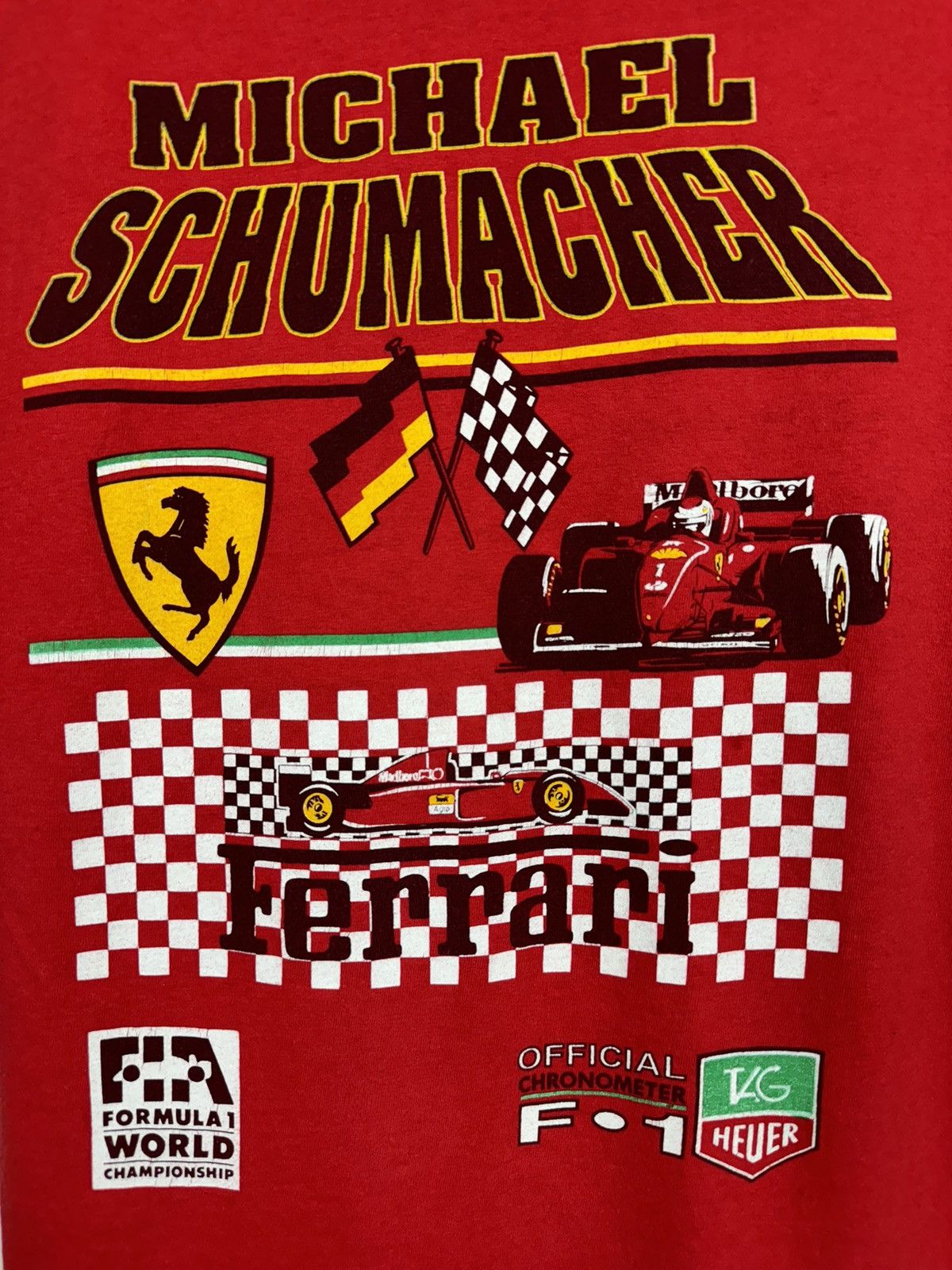 Ferrari × Hanes × Vintage Vintage t shirt Ferrari Michael Schumacher Hanes original Size US XL / EU 56 / 4 - 3 Thumbnail