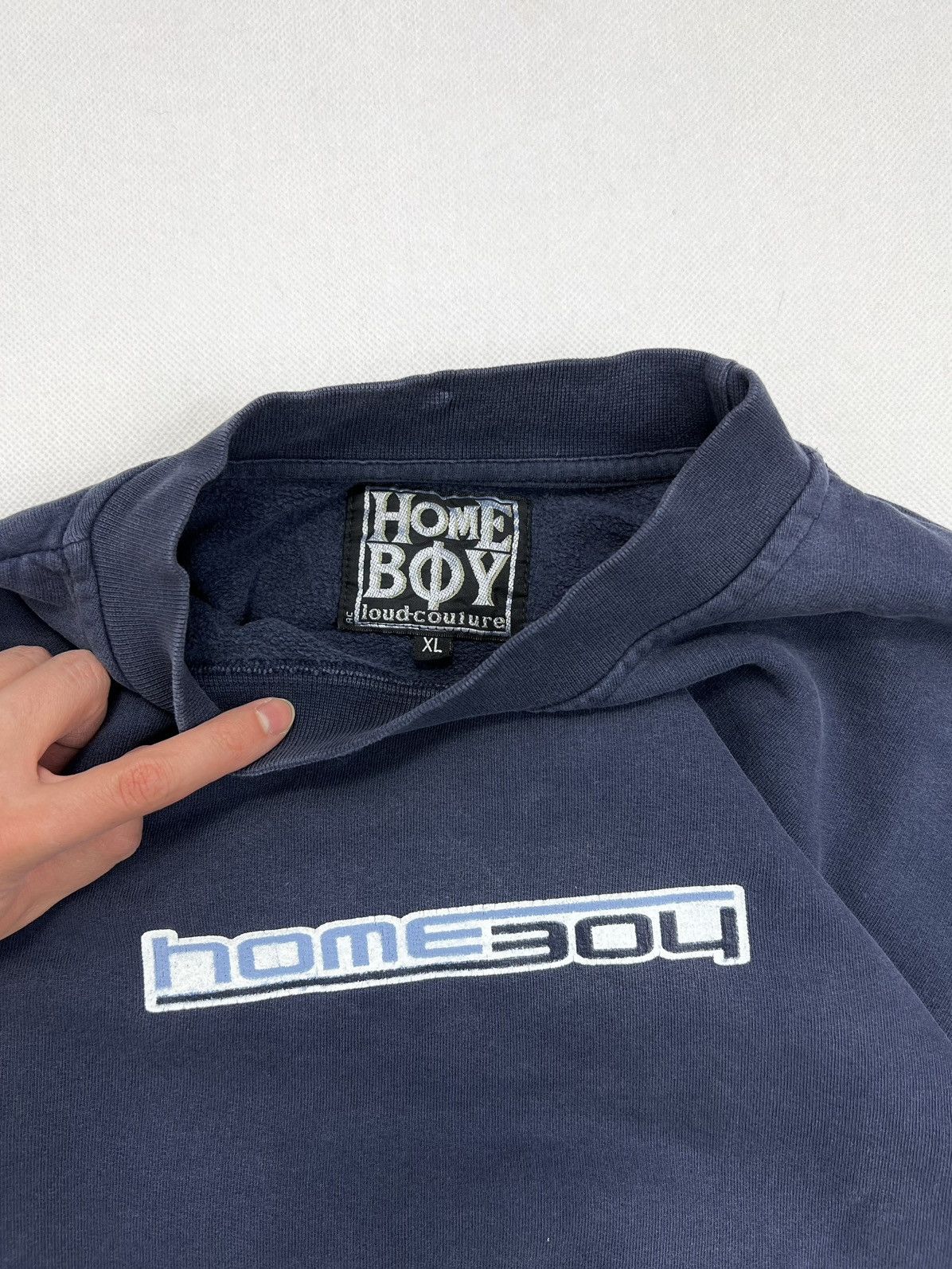 Vintage Baggy Sweatshirt Homeboy Home Boy Hip Hop Rap Vintage 90’s Size US XL / EU 56 / 4 - 2 Thumbnail