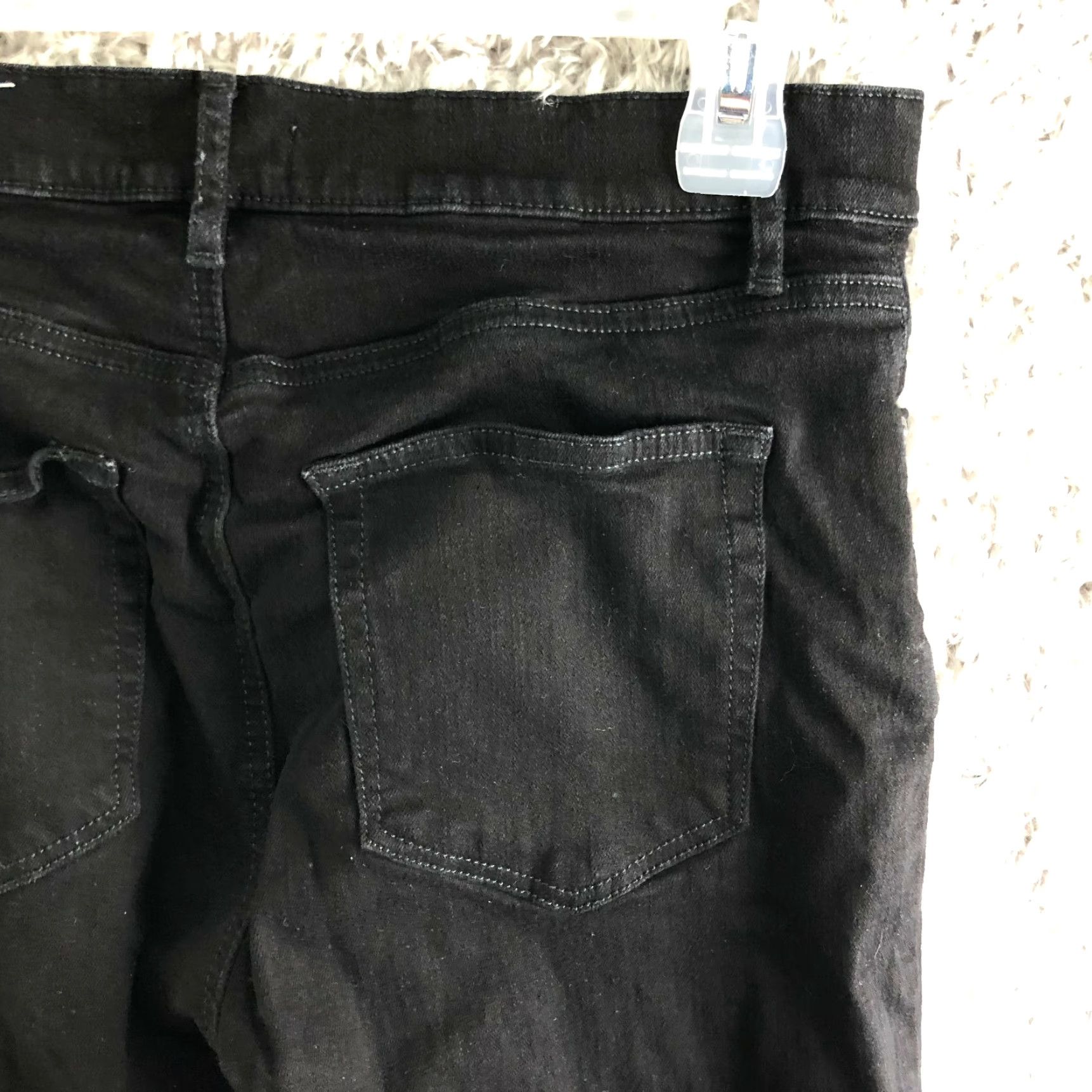 Loft LOFT Jeans Women Skinny Mid Rise Black Denim Size 29 - Regular Inseam 27 in - Cotton Denim Size 29" - 6 Thumbnail