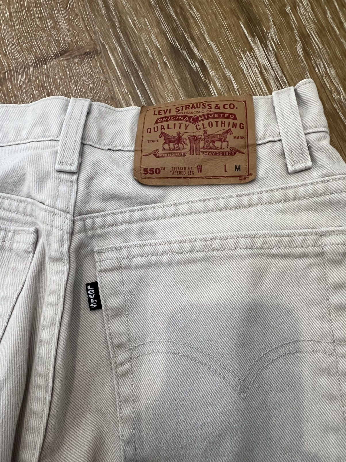 Levi's Vintage levis 550 jeans black tabs Size 28" / US 6 / IT 42 - 3 Thumbnail