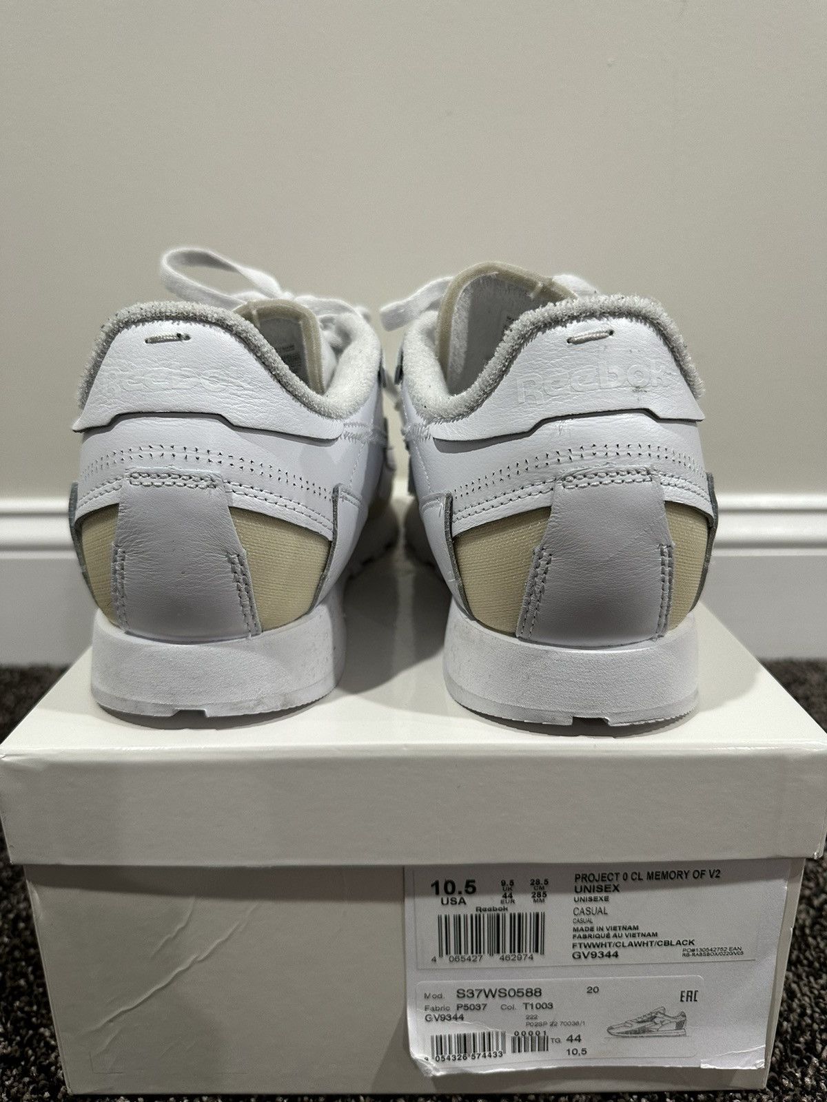 Maison Margiela × Reebok Reebok Classic Re-Co Margiela Project 0 Memory Of V2 Sneaker Size US 10.5 / EU 43-44 - 3 Thumbnail
