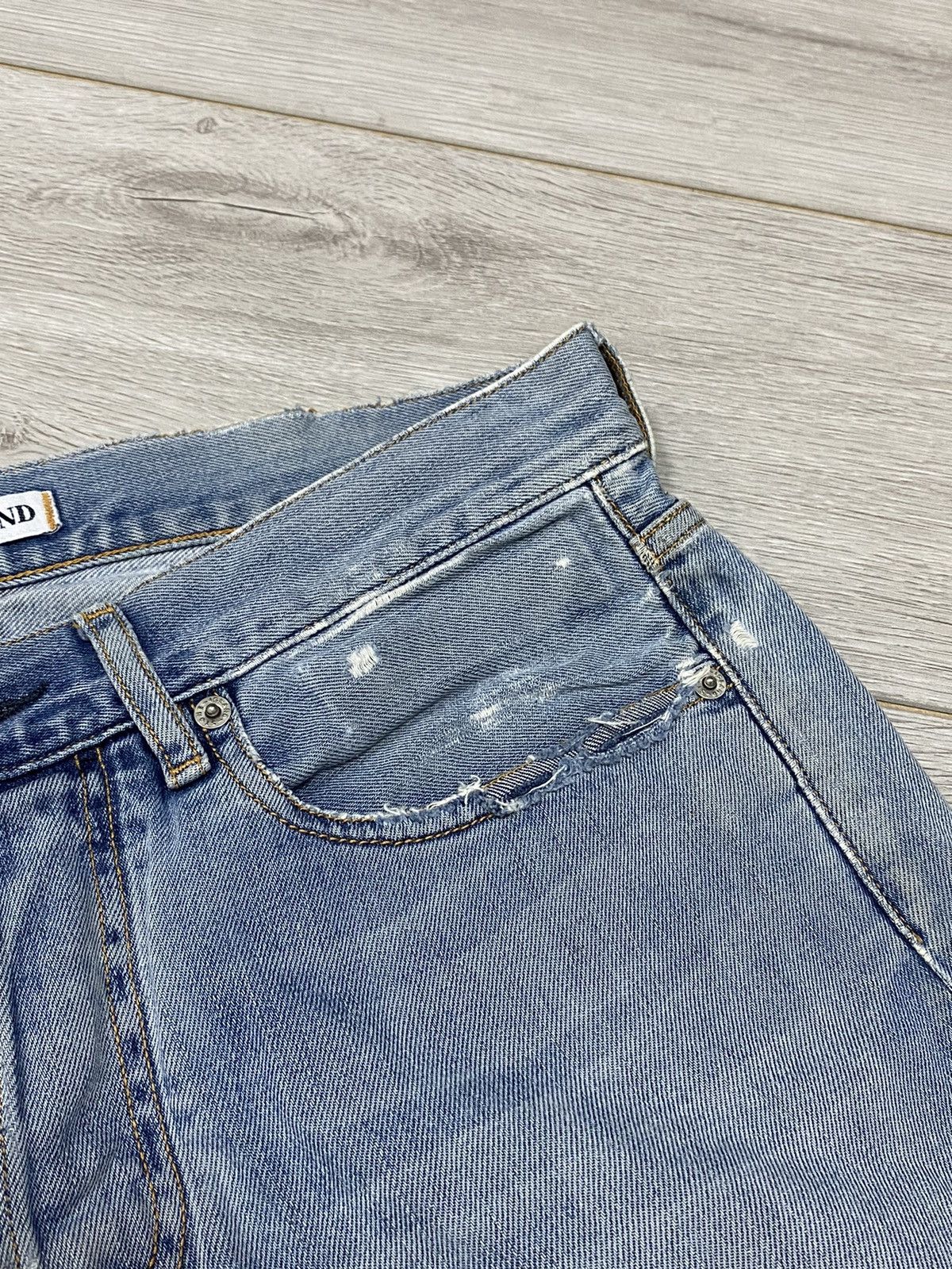 Vintage Stone Island badge distressed denim jeans Size US 32 / EU 48 - 16 Thumbnail